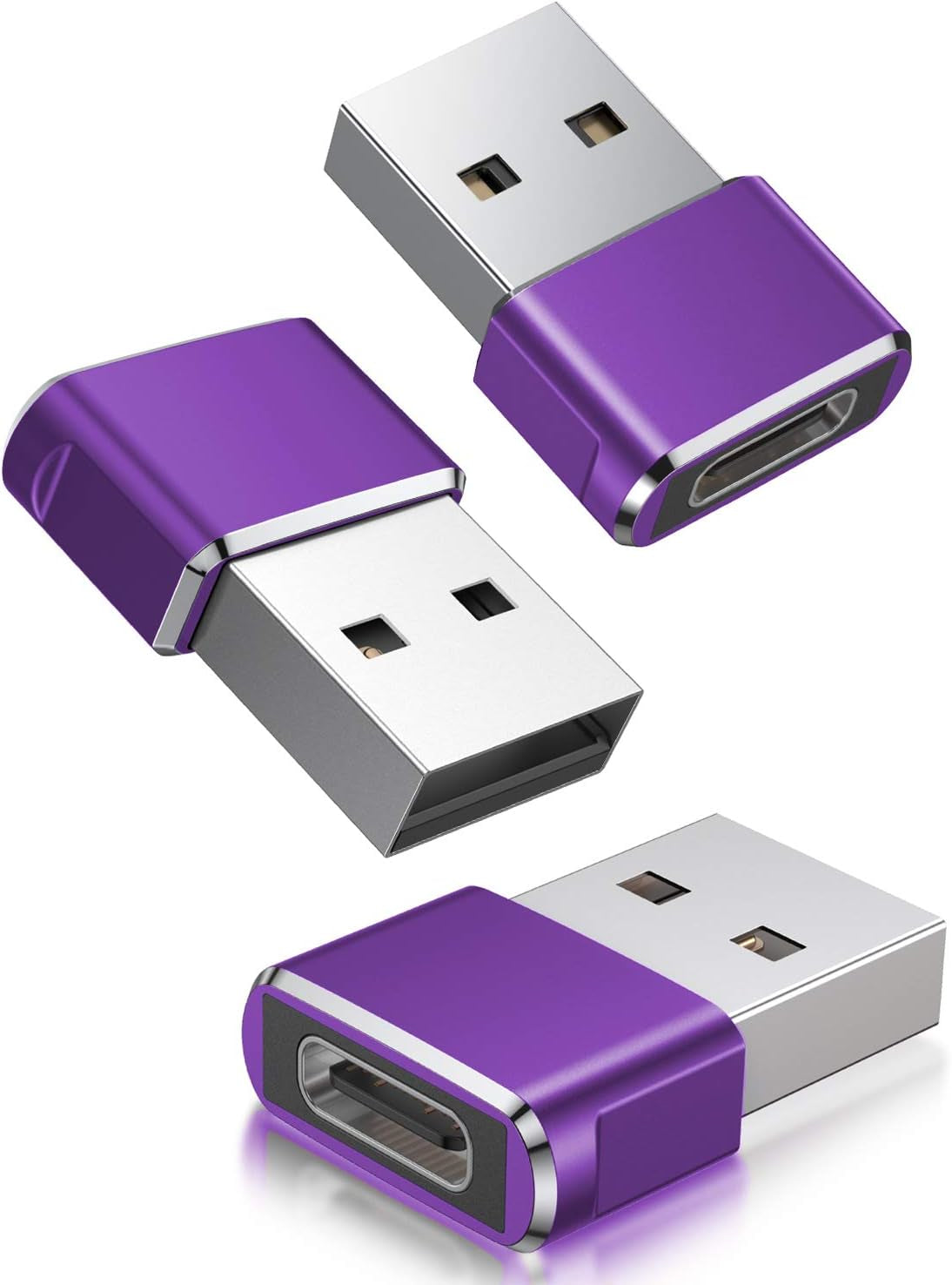 USB to USB C Adapter,Iphone 16 16E 15 Pro Max Charger Adapter 3Pack,Usbc Female to USB a Male,Type C OTG Converter for Apple Watch Iwatch 10 9 Se,Airpod,Ipad Mini Air,Samsung Galaxy S25 S24