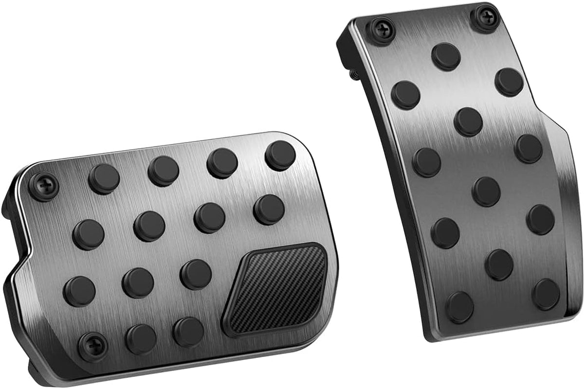 Stuttgart Type a (Concave Pedal) Designed for Tesla Model 3 & Y Non-Slip Performance Stainless Steel Foot Pedal with EZ Slide [Compatible with Model 3 2024 Refresh]