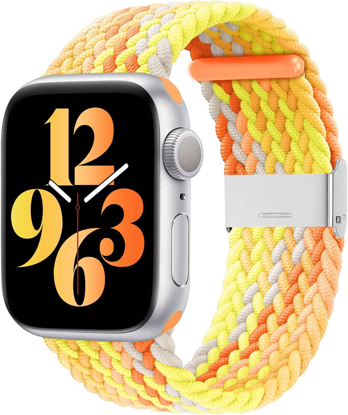 Compatible with Apple Watch Bands 44Mm 40Mm 38Mm 42Mm 41Mm 45Mm 46Mm 49Mm, Iwatch Bands Women Men,Adjustable Braided Solo Loop Elastic Sport Band for Iwatch Ultra SE Series 10/9/8/7/6/5/4
