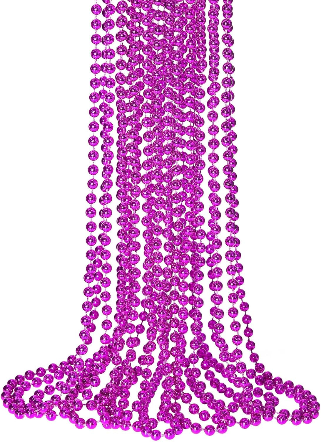 12 PCS St. Patricks Day Beads Necklace, 33" Green Mardi Gras Beads Necklaces Christmas Necklaces Irish Saint Patricks Necklaces for St. Patricks Day Mardi Gras Parade Throws Birthday Party Favors