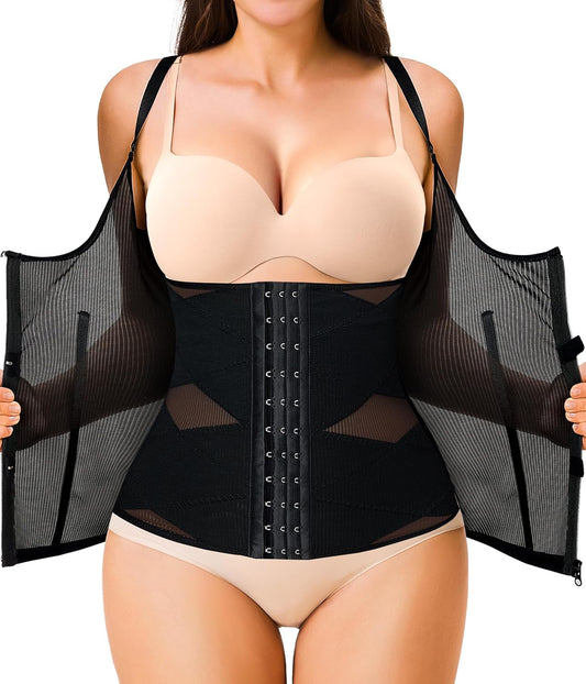 Waist Trainer for Women Corset Shapewear Waist Cincher Tummy Control Body Shaper Girdle