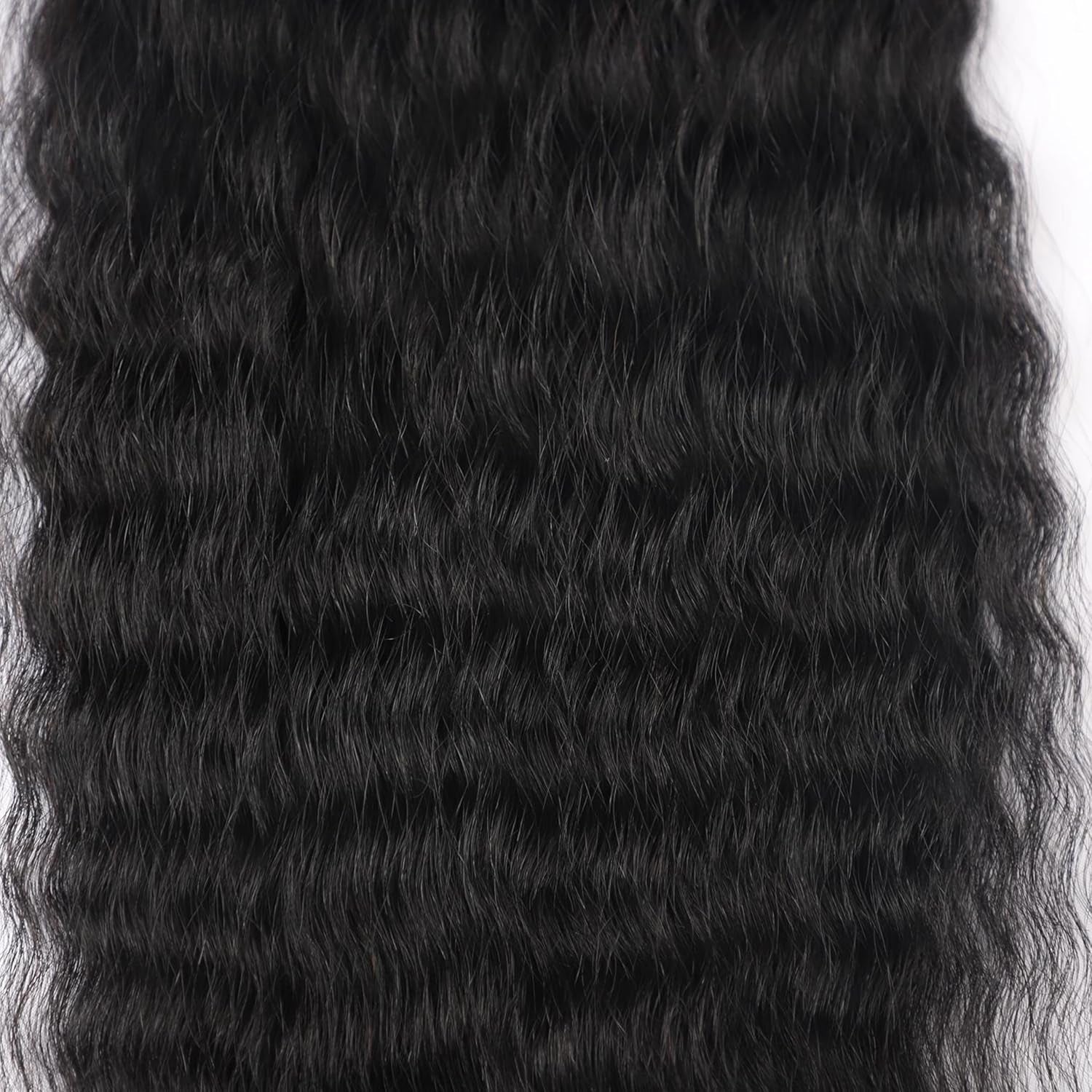 Super Wave Bulk Human Hair for Braiding No Weft 100G (1Pack-4Pcs) Super French Wet and Wavy Braiding Human Hair 100% Virgin Human Hair Micro Braiding Hair (Super Bulk (Natural), 16 Inch)