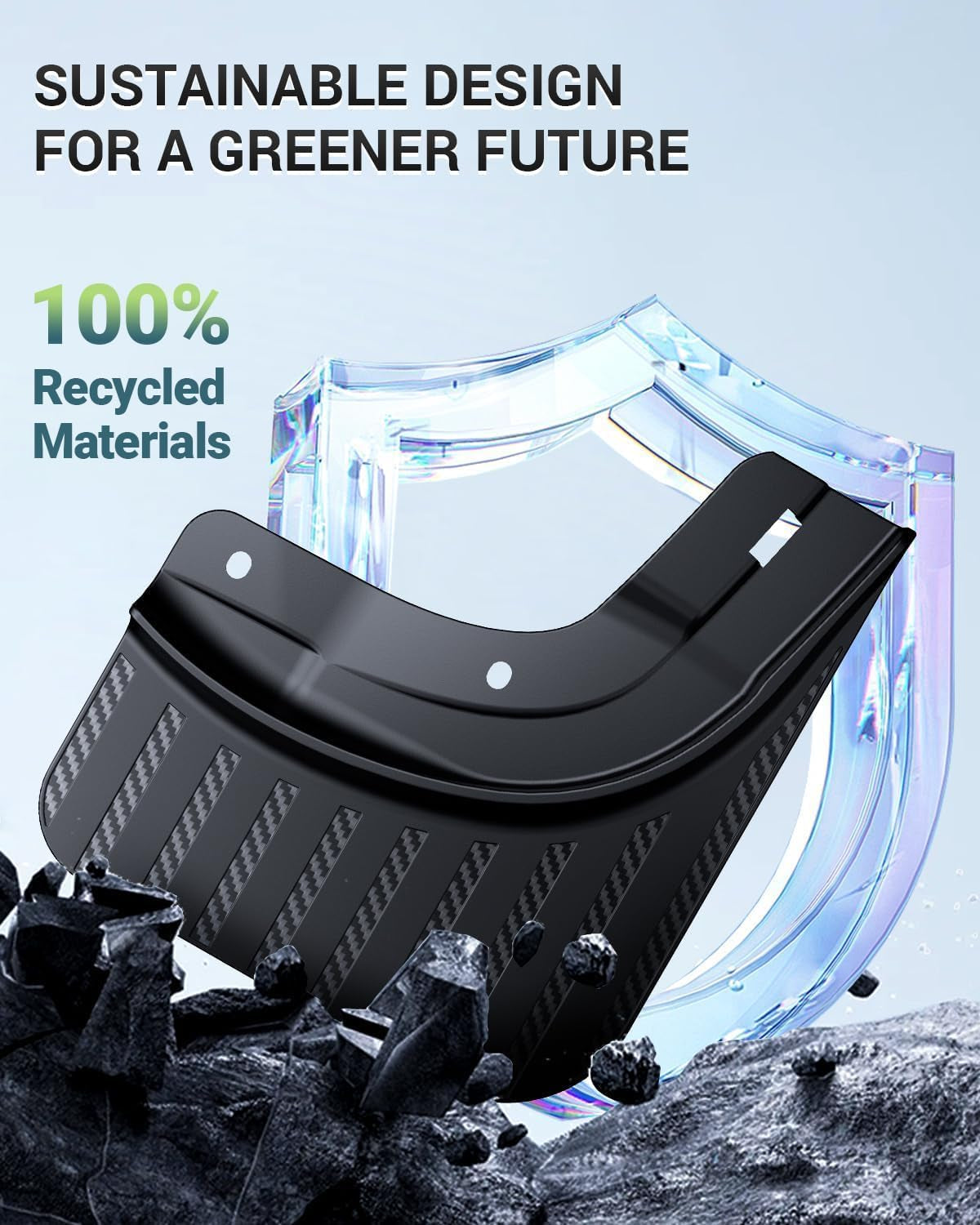 New Version Tesla Model Y Mud Flaps Fenders [No Drilling No Tape] [10X Stronger] All Weather Tire Protector Splash Guards Mudflaps for Tesla Exterior Accessories