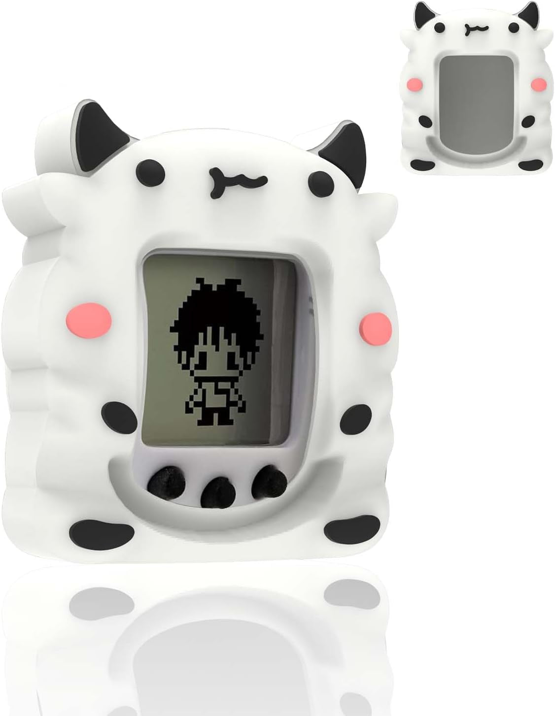 Silicone Case Compatible with Tamagotchi Nano, Cute Shark Protective Skin Sleeve for Tamagotchi Nano, Tamagotchi Nano Interactive Toy Digital Pet Case (Grey) ZOUSA