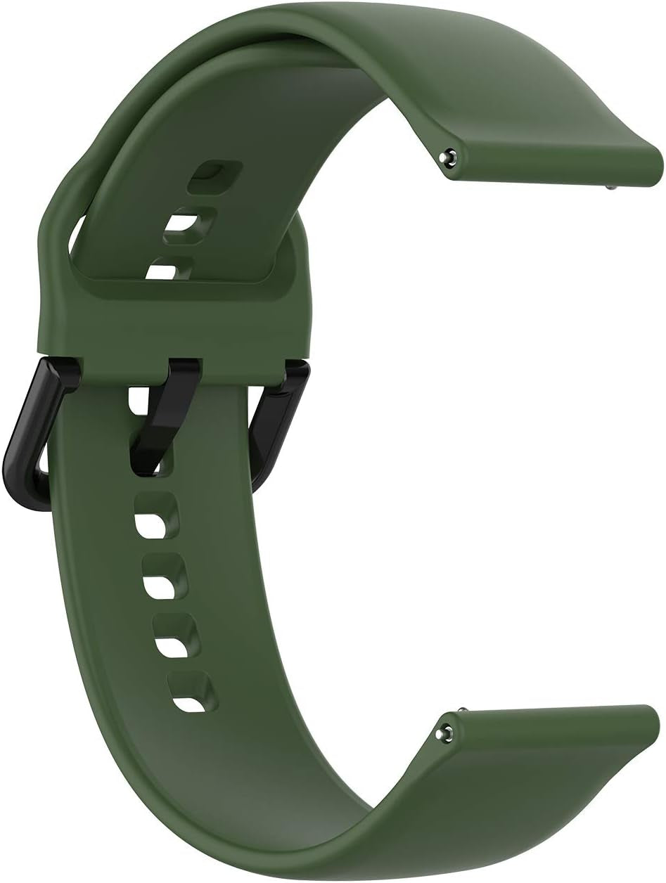 Compatible for Active 2 Watch 44Mm 40Mm/Galaxy Watch 4 Classic 46Mm 42Mm/Watch 3 41Mm Band,20Mm Soft Silicone Replacement Strap for Galaxy Watch Band 6 5 4 40Mm 44Mm/Galaxy Watch 5 Pro 45Mm