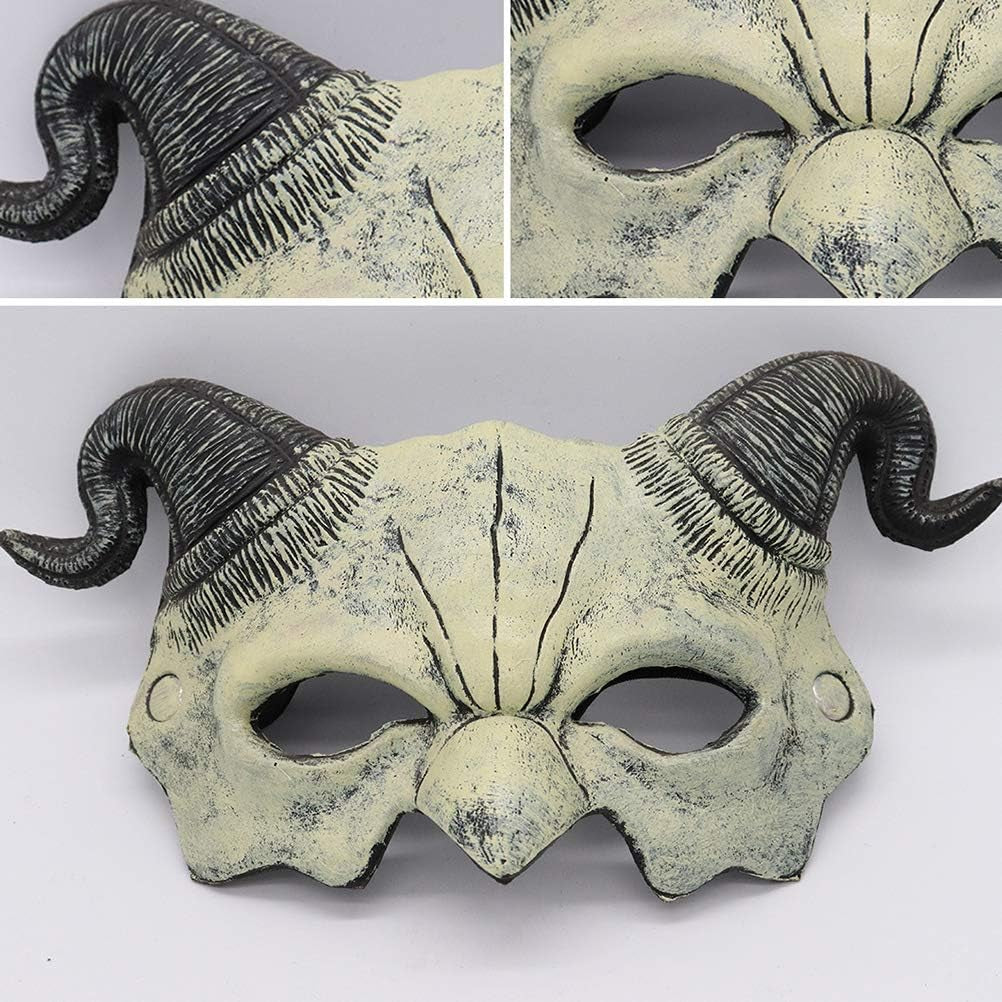 Halloween Devil Mask Ghost Half Face Mask Scary Mask Halloween Party Props Halloween Cosplay Costume Festival Masquerade Mask