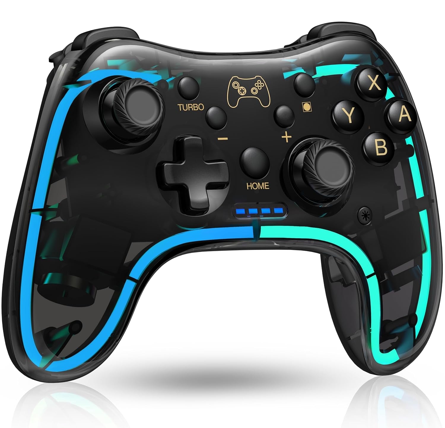 Wireless Switch Controller for Nintendo Switch/Lite/Oled Controller, Switch Controller with a Mouse Touch Feeling on Back Buttons, Extra Switch Pro Controller with Wake-Up,Programmable, Turbo -Black