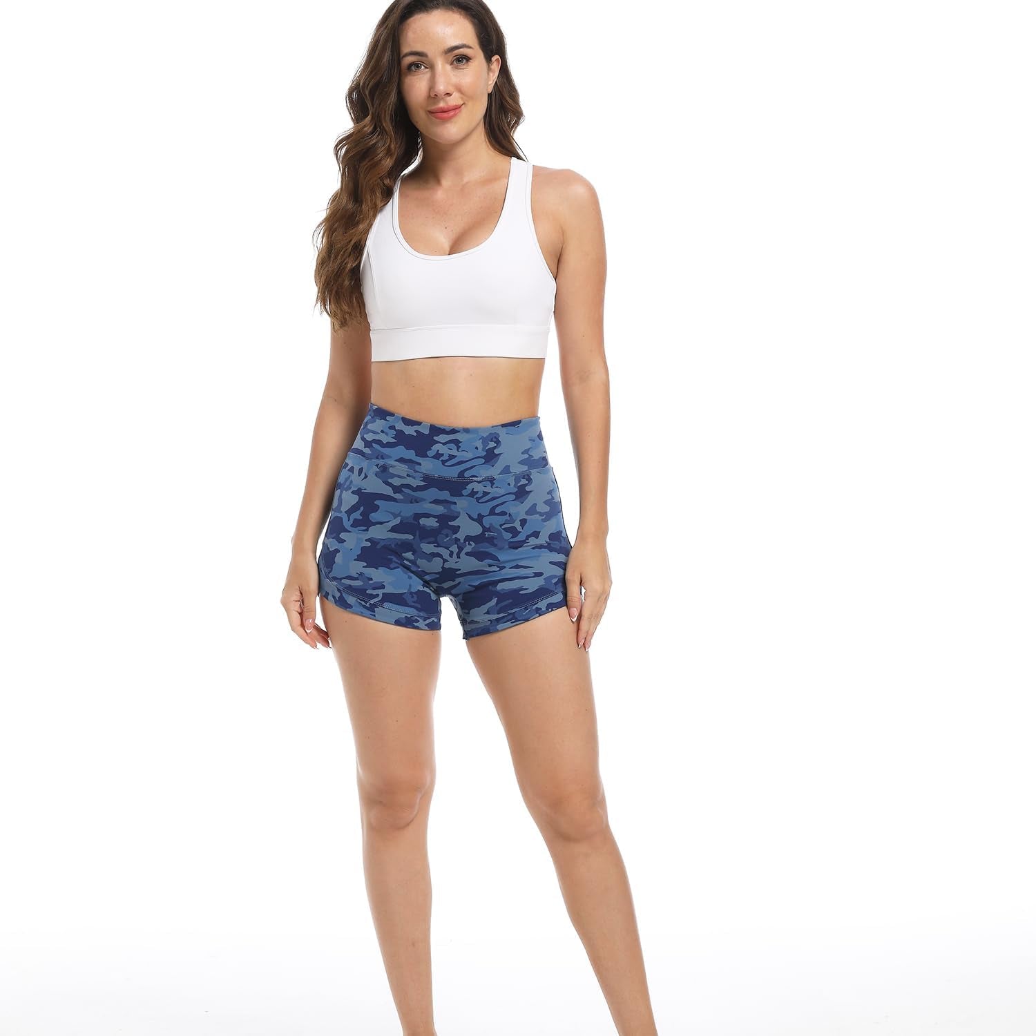 High Waisted Biker Shorts for Women'S with Tummy Control - Women'S Athletic Shorts for Workout Yoga Running,And Gym