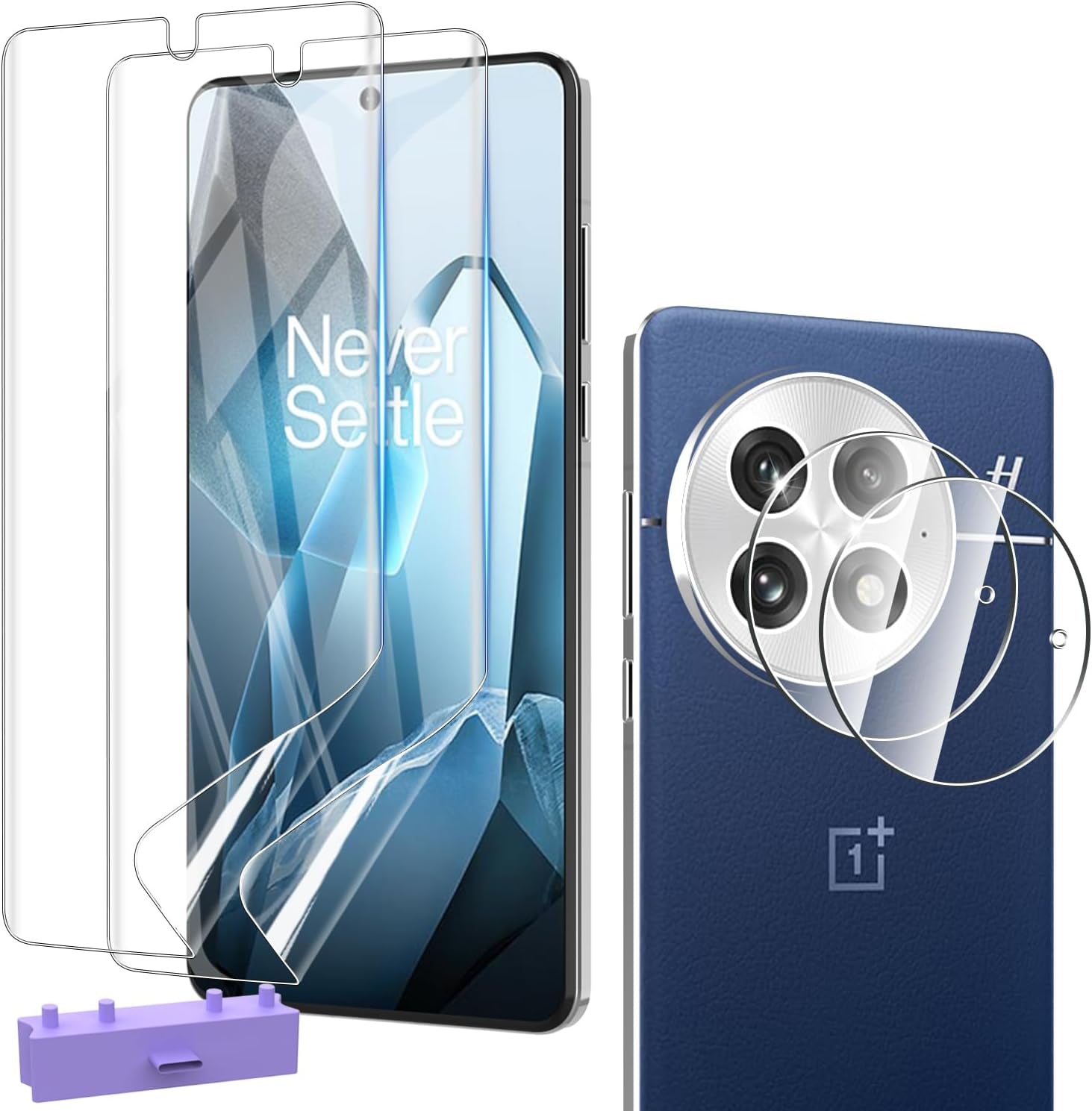2 Pack 3D Compatible with Xiaomi 15 Pro/Xiaomi 15 Ultra Screen Protector, 3D Full Coverage 9H Tempered Glass Film, HD Clear Scratch Resistant, Bubble-Free