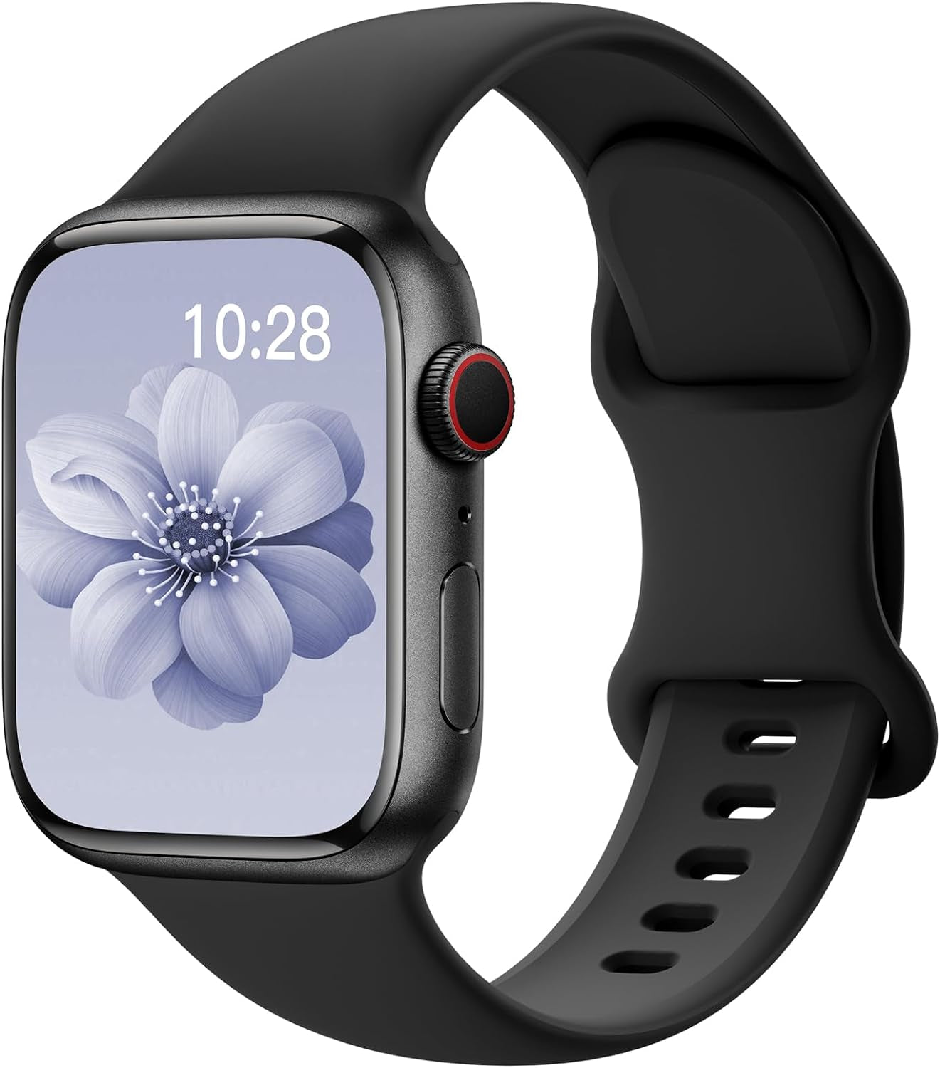 Sport Silicone Band Compatible with Apple Watch Bands 40Mm 38Mm 41Mm 44Mm 45Mm 42Mm 49Mm Women Men,Soft Wristband Waterproof Replacement Sport Strap for Iwatch Bands Series 9 8 7 6 5 4 3 2 1 SE Ultra