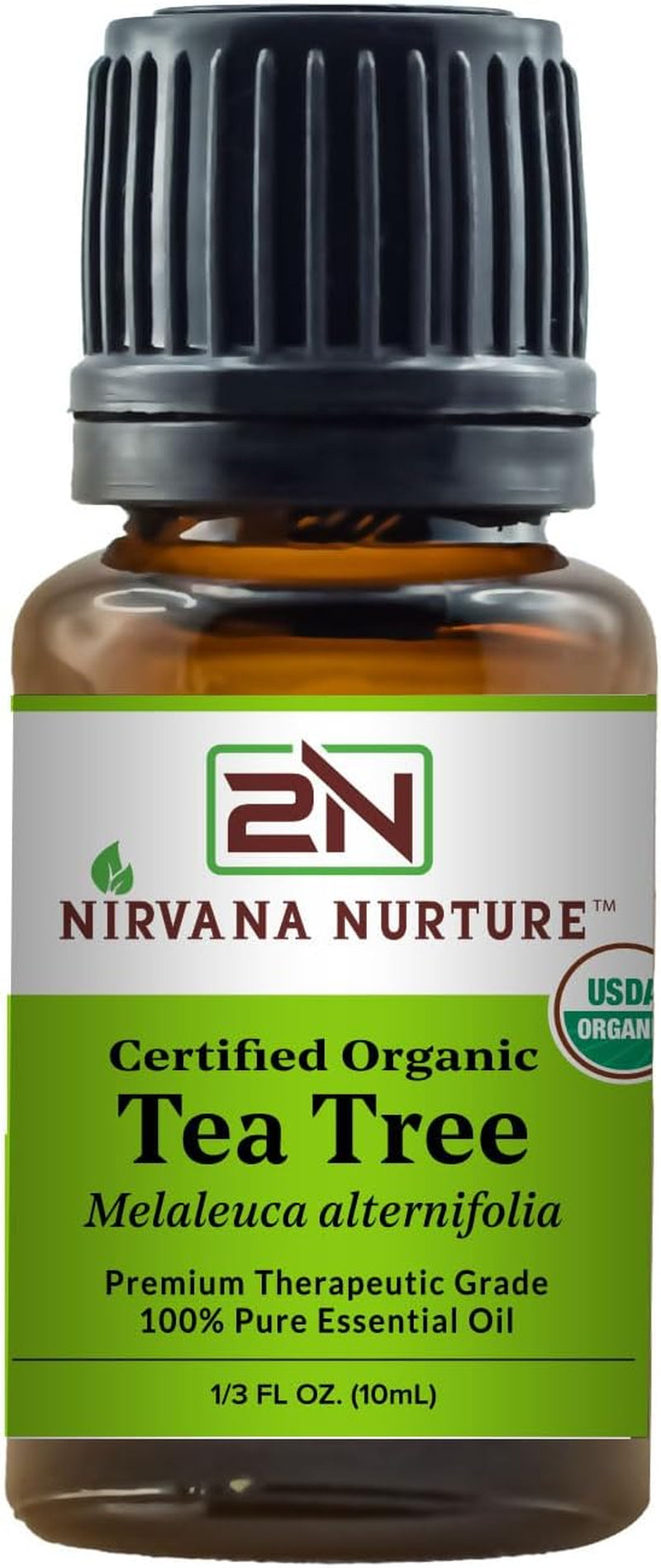 Peppermint Essential Oil USDA Certified Organic 100% Pure Premium Therapeutic Grade, Undiluted - Aromatherapy Diffuser for Calm and Relaxation, Skin Care, Hair Care TLBH