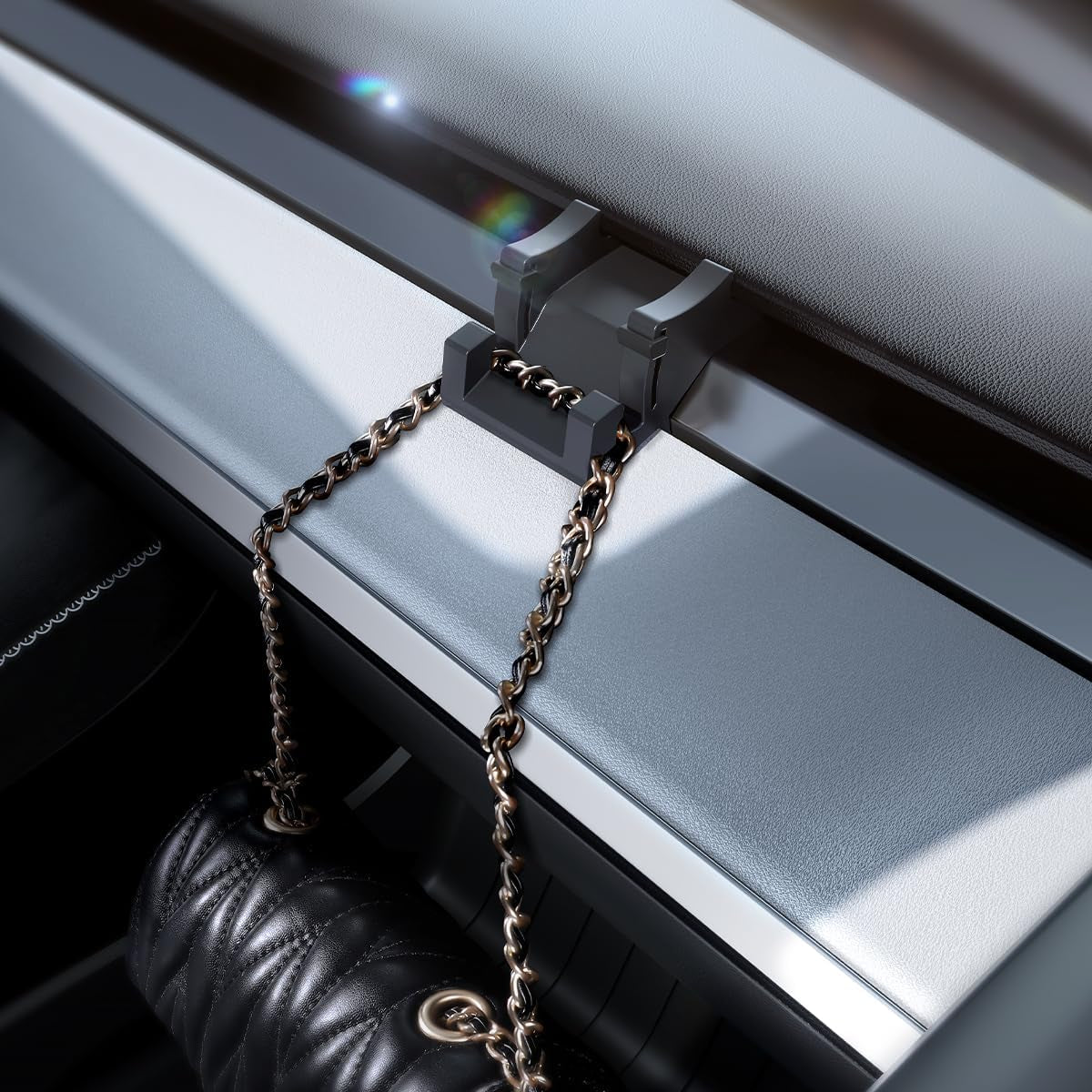 Silicone Phone Mount for Tesla Model Y and 2017-2023 Tesla Model 3 Accessories: Also Functions as a Vent Hook and Sunglass Holder (Not Compatible with 2024 Model 3)