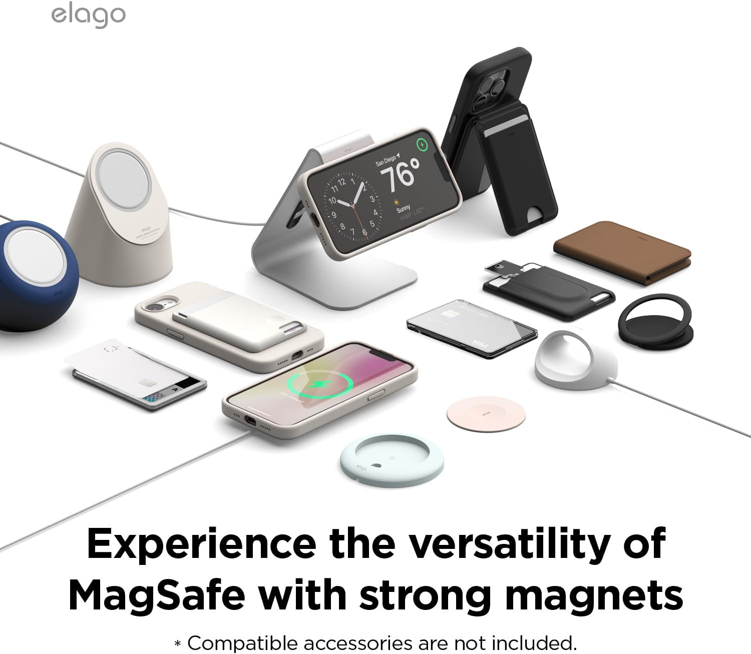 Magnetic Silicone Case Compatible with Iphone 16E Case Compatible with All Magsafe Accessories - Built-In Magnets, Soft Grip Silicone, Shockproof (Stone)