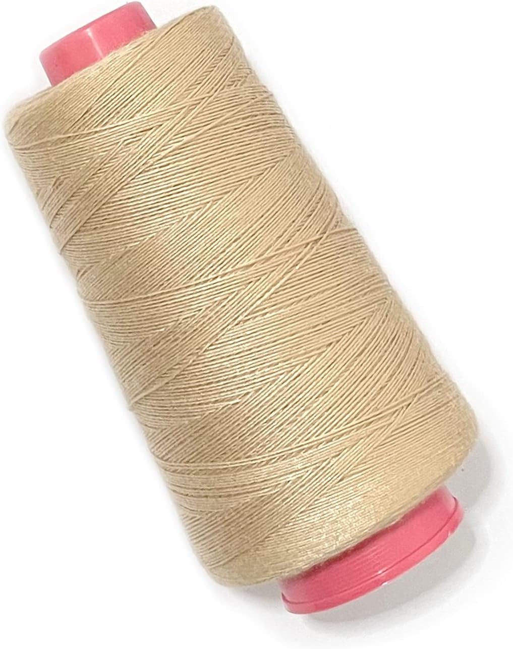 Beige Weaving Thread 100% Polyester for Making Wig Sewing Hair Weft Hair Extension 1Pc (1Pc, Beige)
