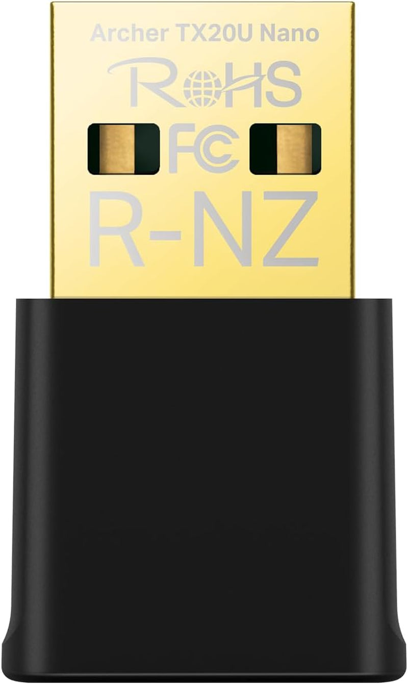 Nano USB Wifi 6 Adapter for Pc(Archer TX20U Nano)- AX1800 2.4G/5G Dual-Band Wireless Network Transceiver Adapter for Desktop PC, OFDMA, MU-MIMO, WPA3, Travel Size, Supports Windows 11/10