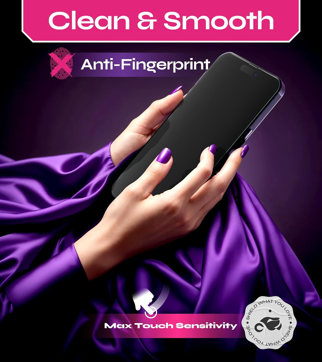 Screen Protector Compatible with Iphone 15/16 (2Pack), Easy Auto-Align Install Kit, 6.1" Tempered Glass, 9H Hardness, Ultra HD Clear, Case Friendly, Easyshield