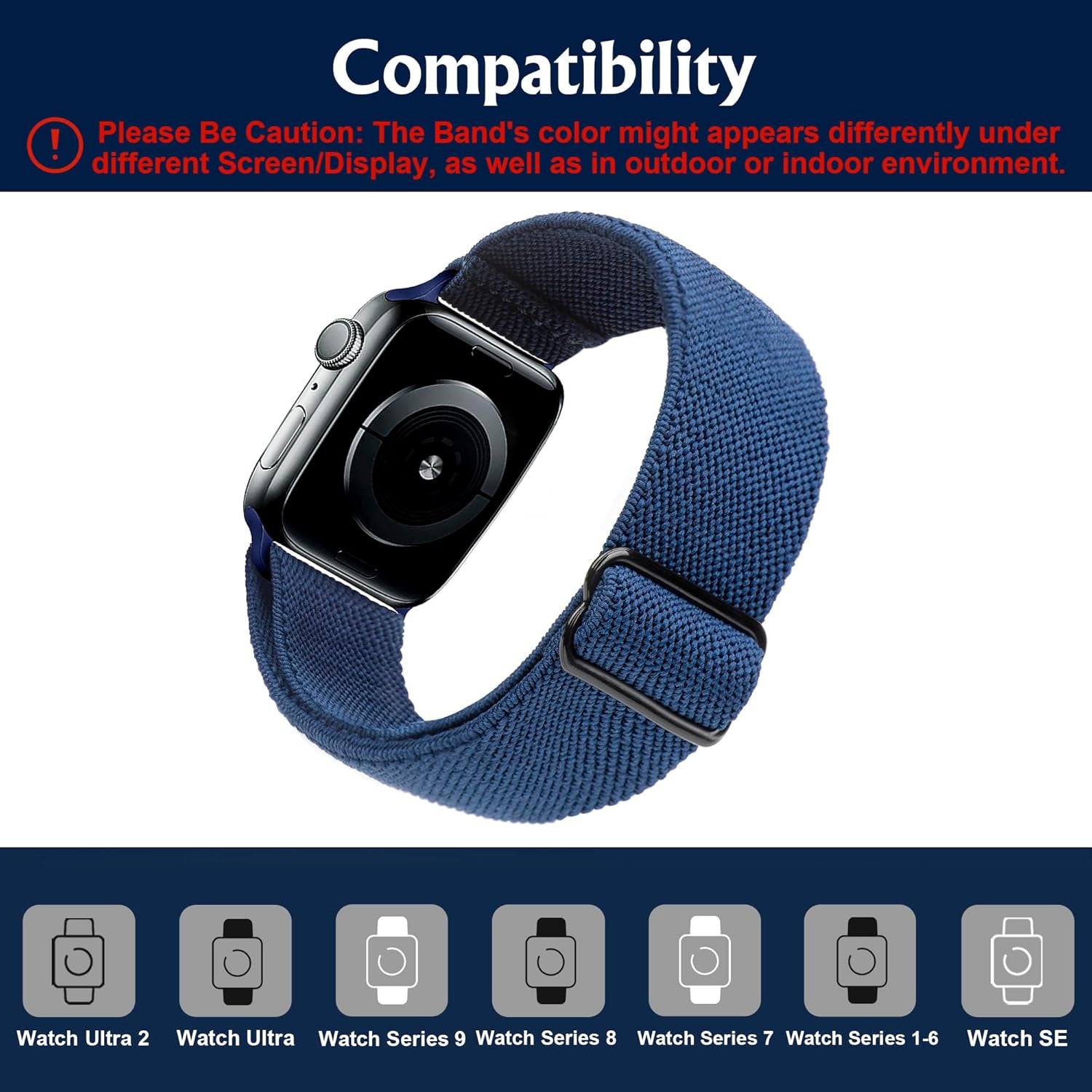 Stretchy Watch Band Compatible for Apple Watch Band 45Mm 44Mm 42Mm Comfortable Adjustable Sport Band for Iwatch Series 7 6 5 4 SE 3 2 1 Women Men