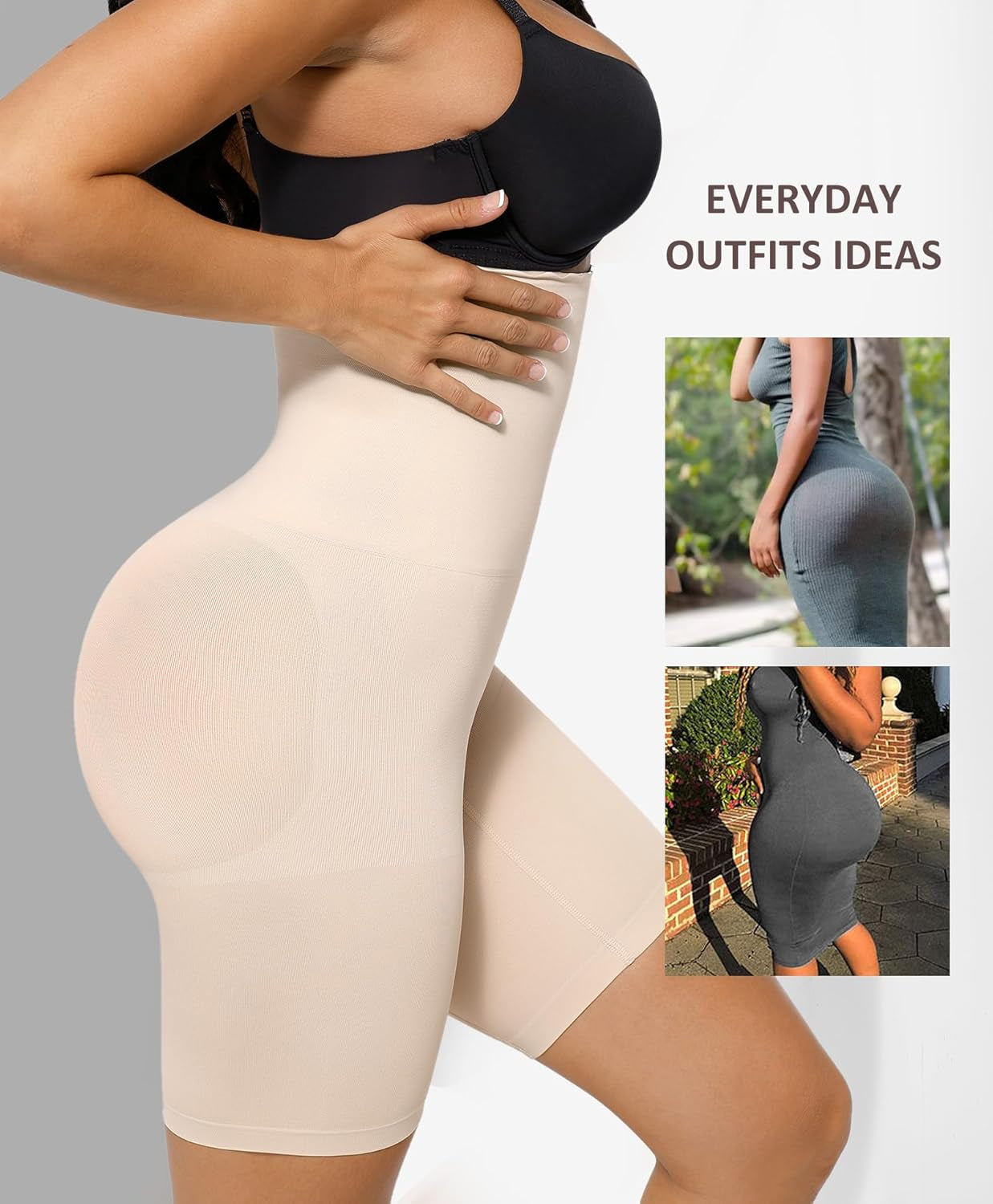 Tummy Control Shapewear for Women High Waist Body Shaper Shorts Butt Lifting Control Panties