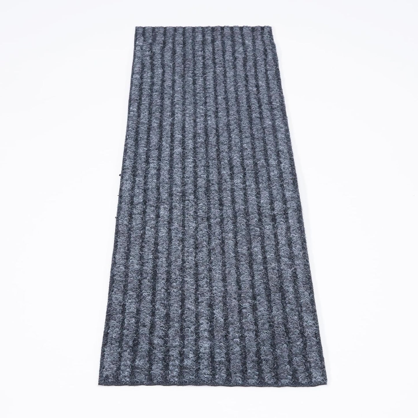 Solid Design Non-Slip Rubberback 8" X 30" Indoor/Outdoor Waterproof Stair Treads for Stairs, Garage, Patio, 7 Pack, Gray