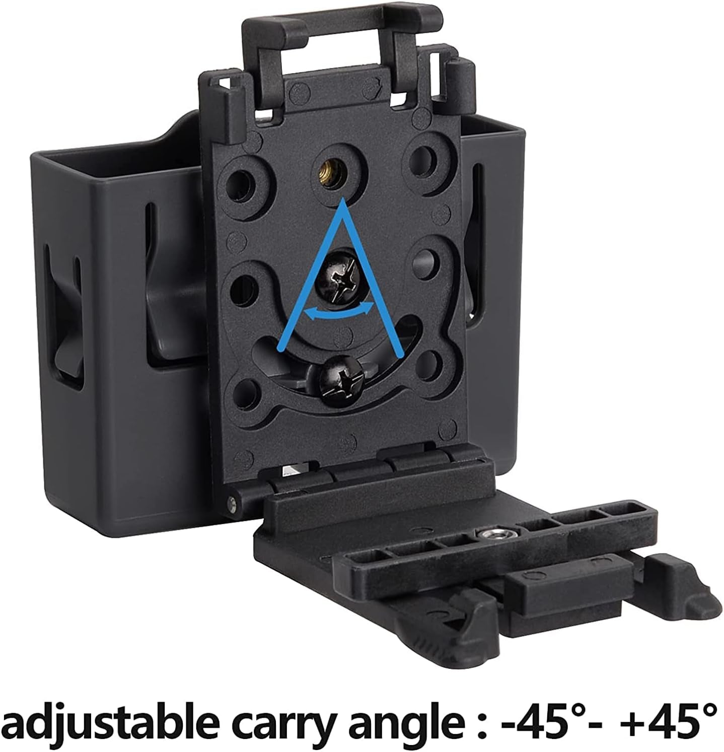 Double Magazine Holster, Universal Magazine Holder Fits 9Mm/.40 Dual Stack Mag, Magazine Pouch with Belt Clip for Glock/S&W/Ruger/Sig Sauer/Taurus/Cz/Walther Upgraded Solid Polymer Material