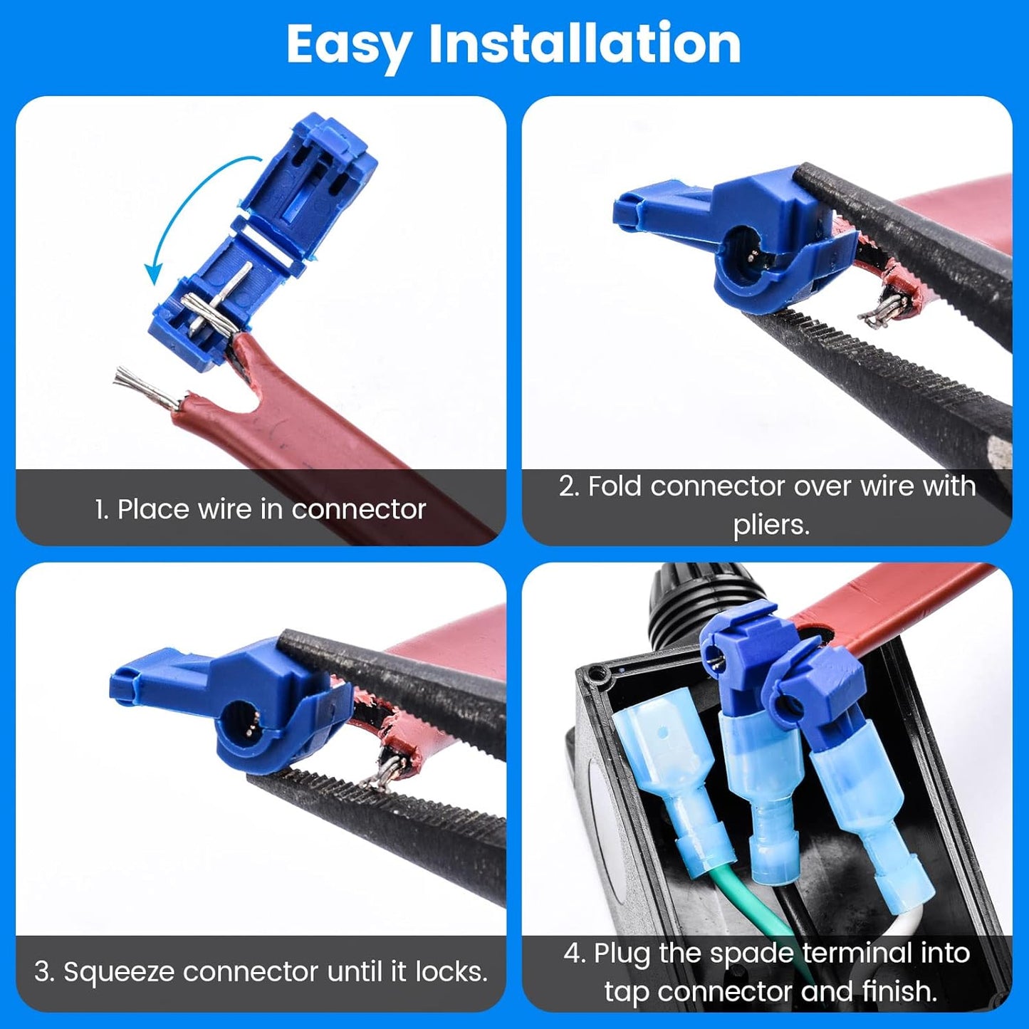 Self Regulating Water Pipe Heating Cable Kit with LED Indicator Plug, Suitable for All Types of Self-Regulating Heating Cables up to 600W