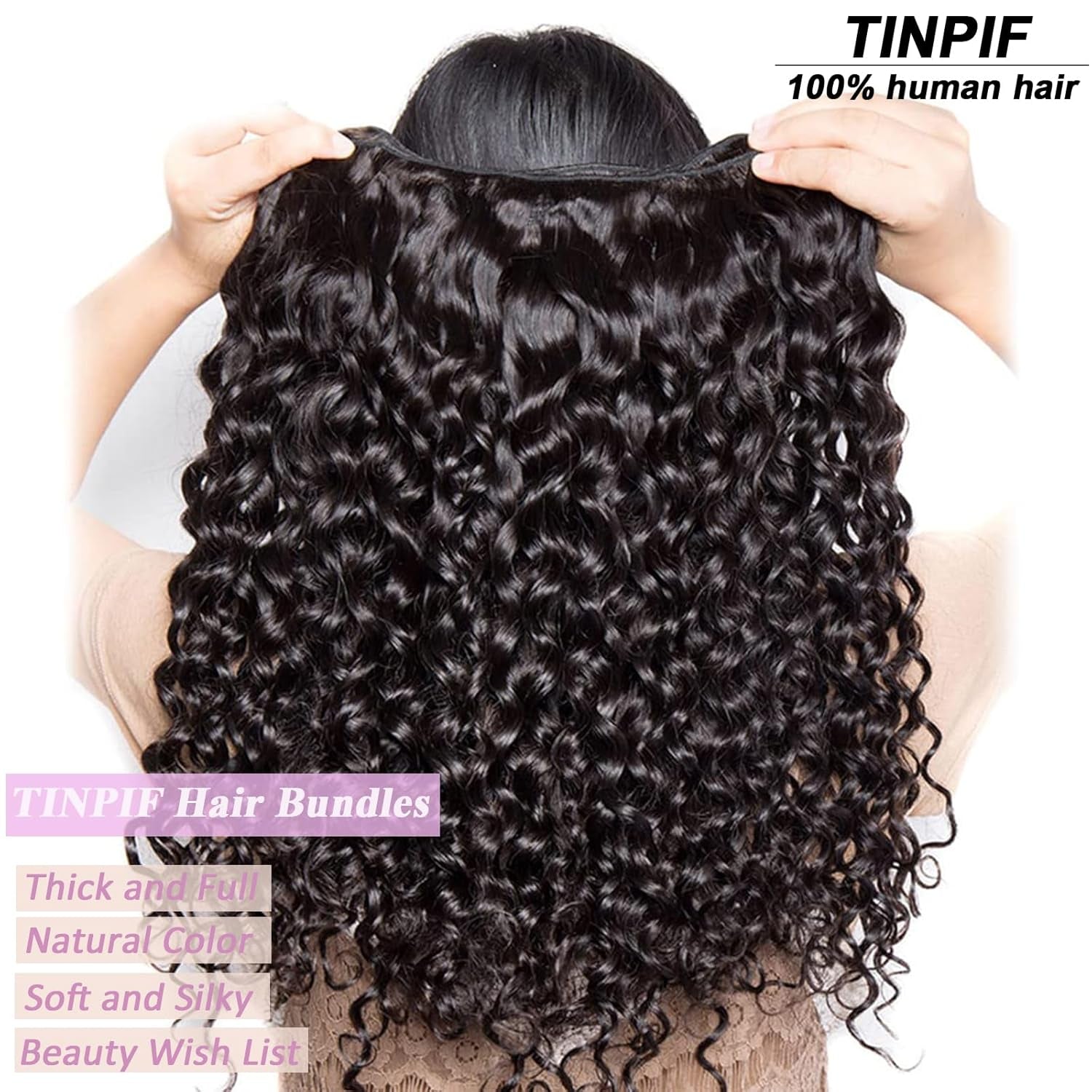 10A Deep Wave Human Hair Bundles 22 24 26 Inch Deep Curly Bundles Human Hair 100% Unprocessed Brazilian Virgin Weave 3 Bundles Wet and Wavy Bundles Double Weft Water Wave Bundles Human Hair
