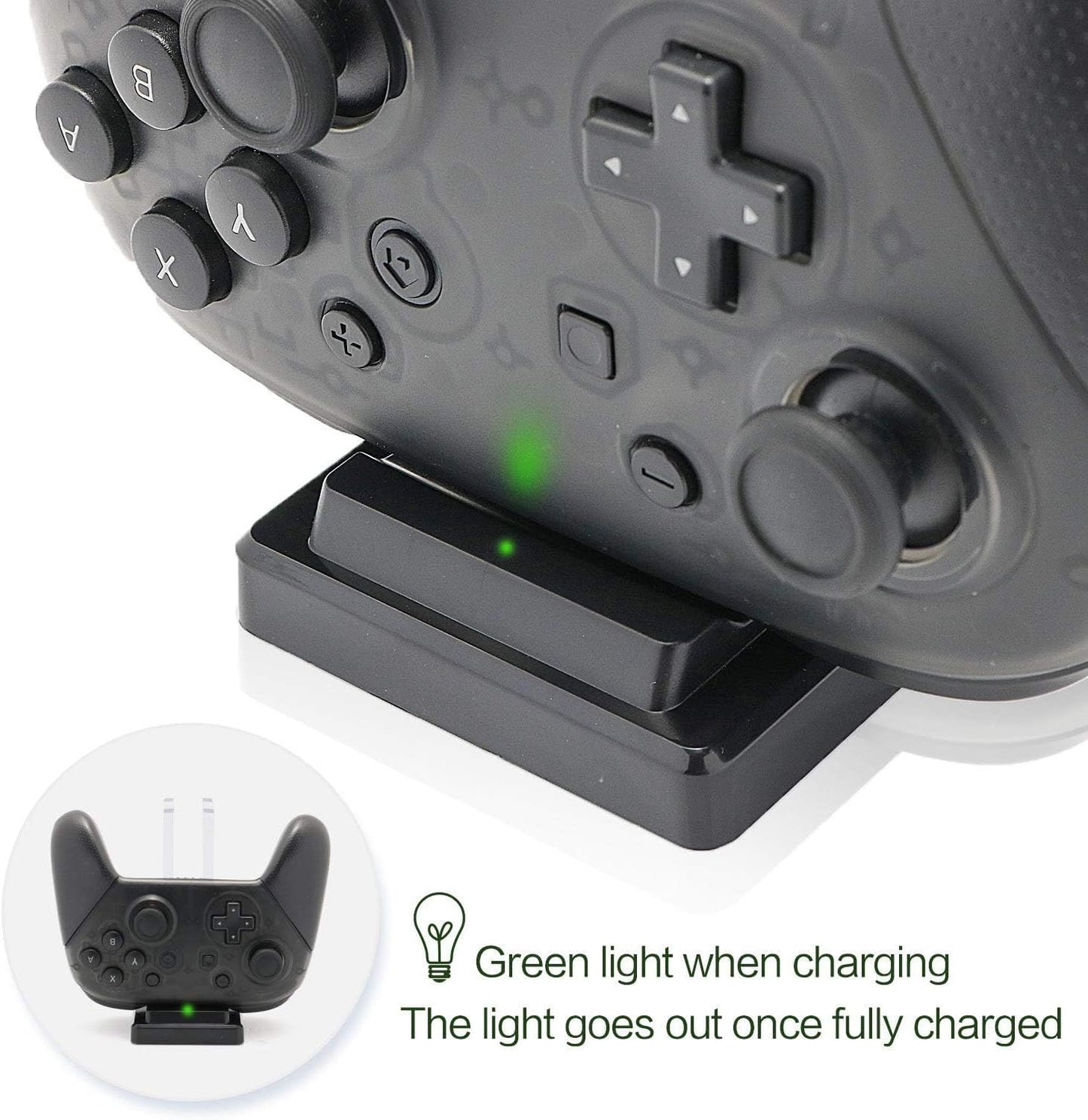 Controller Charger Dock for Nintendo Switch, 6 in 1 Charging Station for Nintendo Switch Joy-Con Controllers and Pro Controllers Black(Not for Powera Pro Controllers)