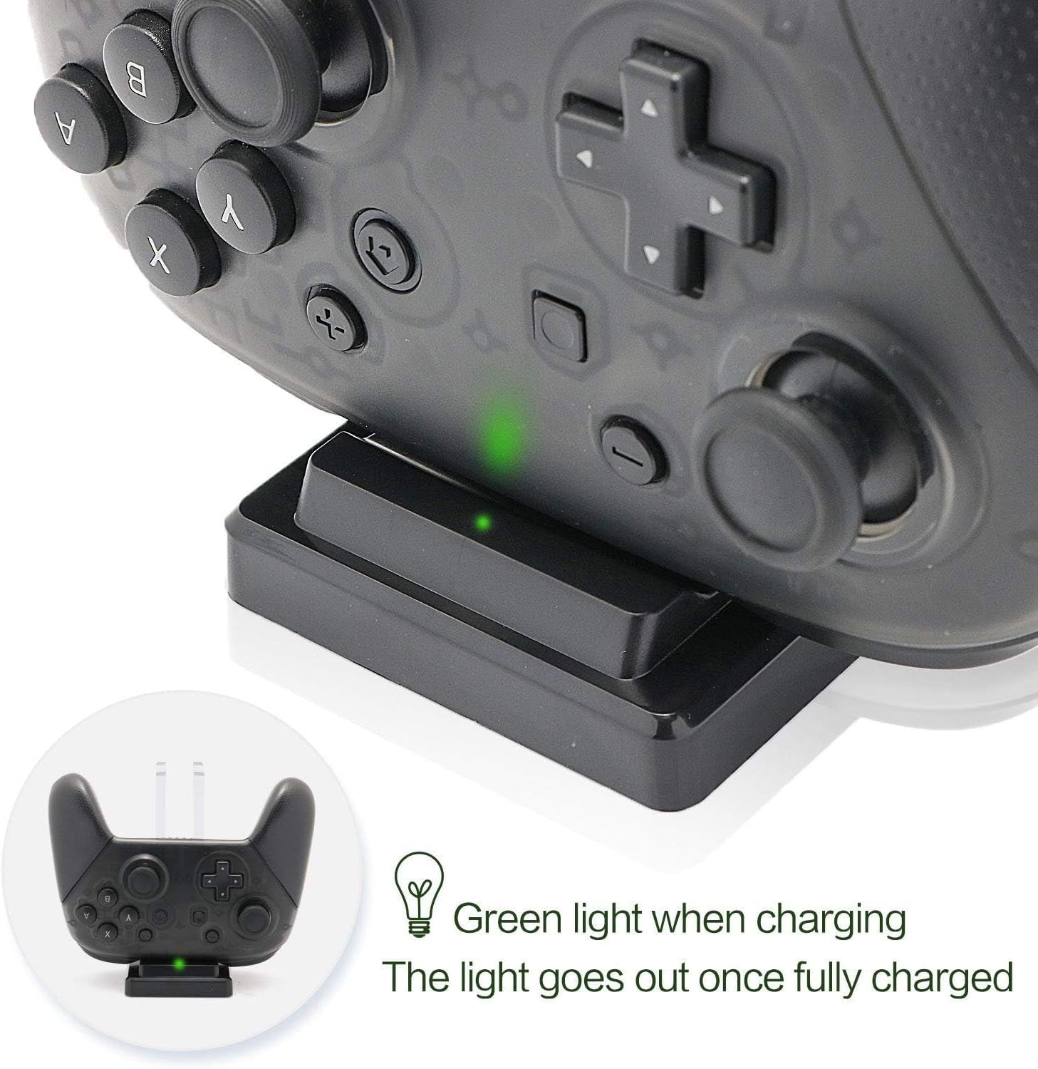 Controller Charger Dock for Nintendo Switch, 6 in 1 Charging Station for Nintendo Switch Joy-Con Controllers and Pro Controllers Black(Not for Powera Pro Controllers)