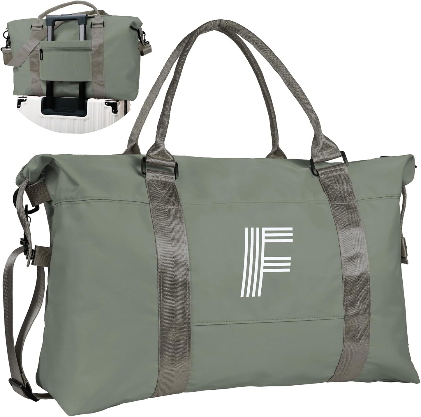 Gifts for Girls - 5 6 7 8 9 10 11 12 13 14 15 16 18 Year Old, Initial Travel Duffel Bag, Girl Personalized Bags, Kids Sports Bag, Monogram Overnight Bag for Kid, Gift for Friend (Letter B)