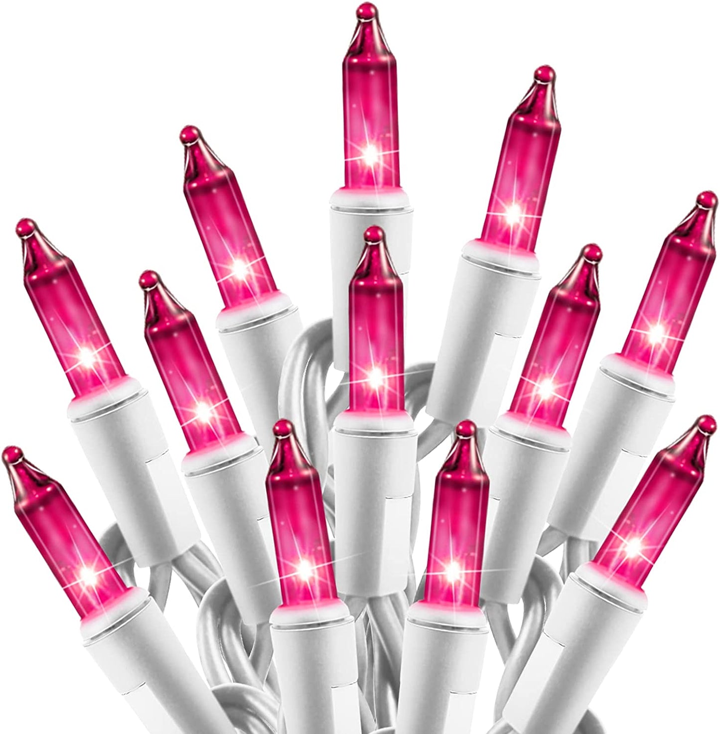 St. Patrick Mini String Lights, 50 Count 12 Feet Incandescent Bulb St Patrick Day Lights, Waterproof Green Lights for Indoor Xmas Tree Garland Birthday Wedding Party Festival Decoration, Green Wire