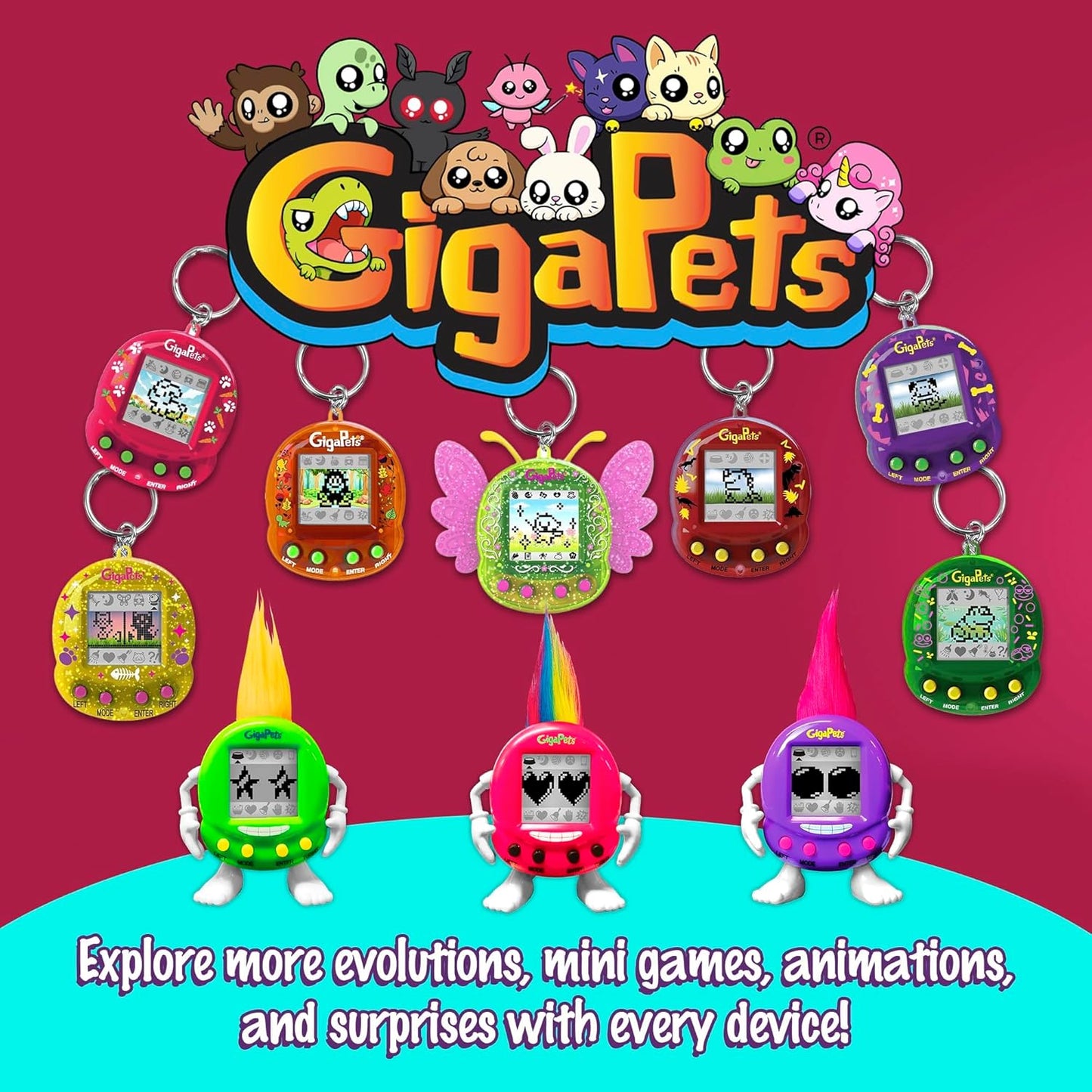 Giga Pets AR Puppy Virtual Animal Pet Toy 2Nd Edition, Purple BanUK