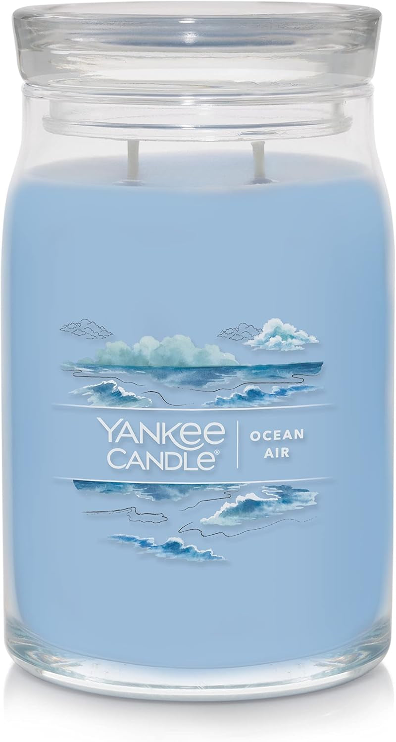 Midsummer'S Night Scented, Classic Large Single Wick Jar Candle, 22Oz with over 110 Hours of Burn Time, Ideal for Dinner Parties, Relaxing Saturdays, and Special Occasions