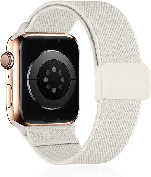 Stretchy Braided Loop Compatible with Apple Watch Band 40Mm 38Mm 44Mm 45Mm 41Mm 42Mm 49Mm for Men Women, Elastic Nylon Sport Straps for Iwatch Ultra/Ultra 2, Series 9/8/7/6/5/4/3/2/1/SE