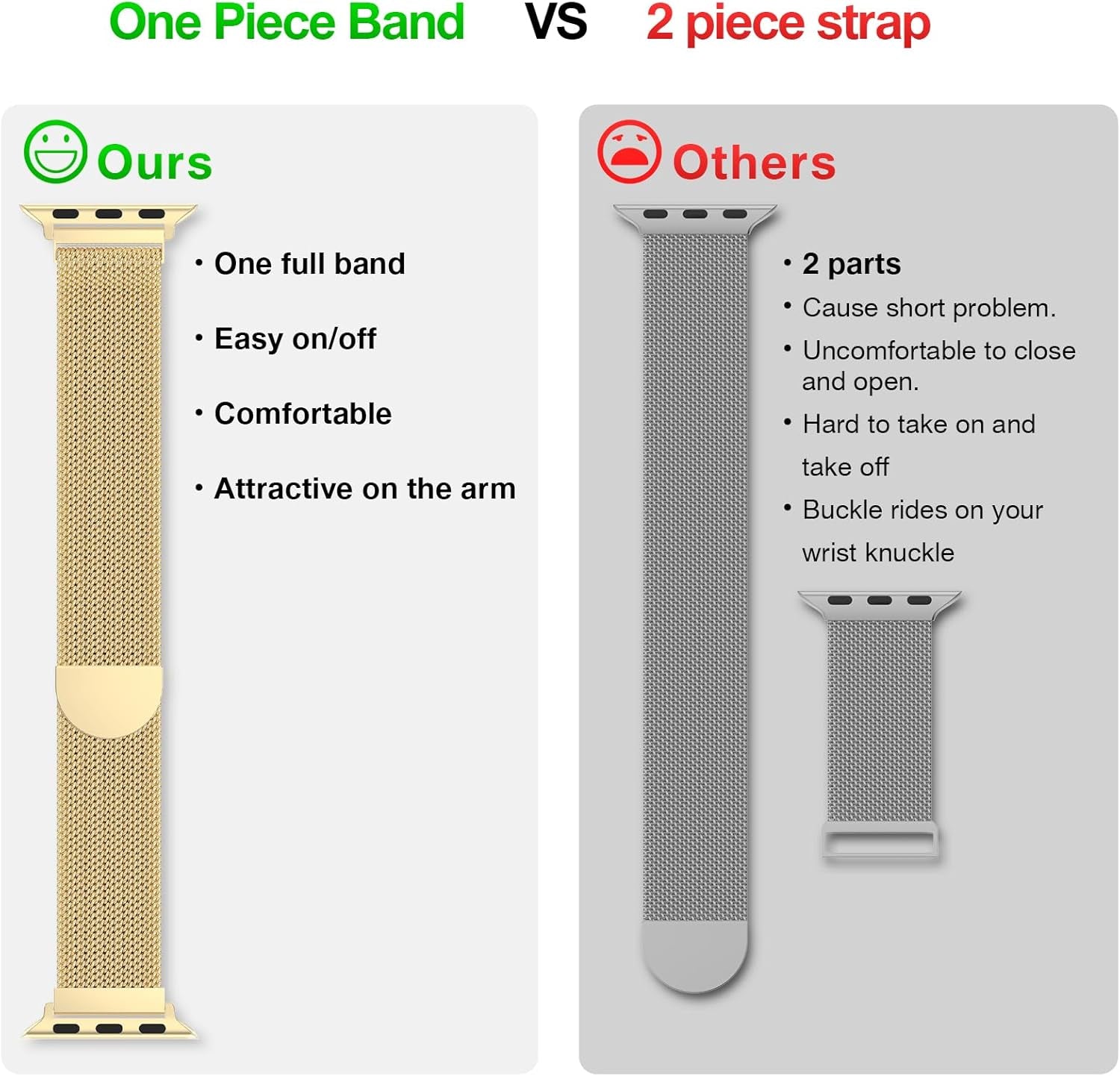 Mesh Metal Loop Compatible with Apple Watch Band 40Mm 41Mm 38Mm 44Mm 45Mm 49Mm Series Ultra SE 9 8 7 6 5 4 3 2 1 Women Men, Stainless Steel Strap with Magnetic Clasp for Iwatch Bands
