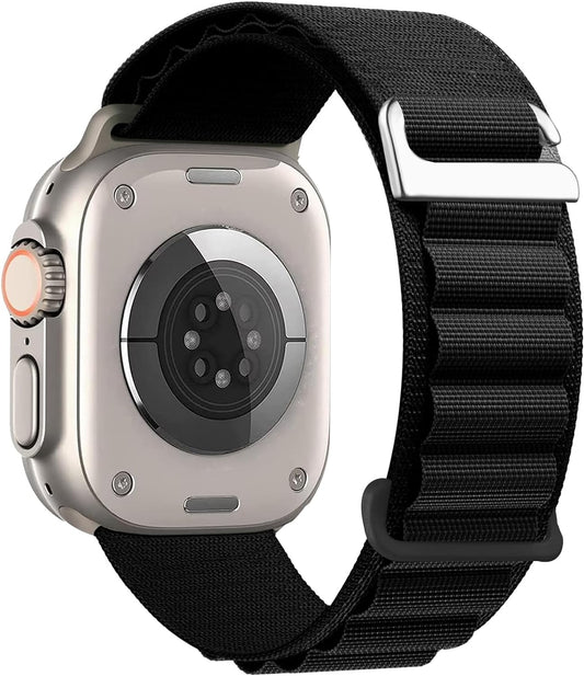 Alpine Loop Nylon Band - Compatible with Apple Watch Ultra 2/Ultra Band 49Mm 45Mm 44Mm 42Mm for Men Women, Adjustable with Metal C-Hook Strap for Iwatch Ultra 2, Iwatch Ultra Series SE 9/8/7/6/5/4/3