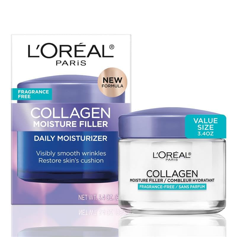 L’Oréal Paris Collagen Daily Face Moisturizer, Reduce Wrinkles, Face Cream 1.7 Oz
