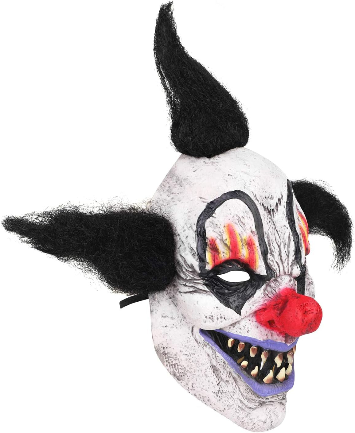 Horror Clown Mask Scary Evil Clown Mask Halloween Costume Creepy Devil Zombie Ghost Grimace Mask Cosplay Party