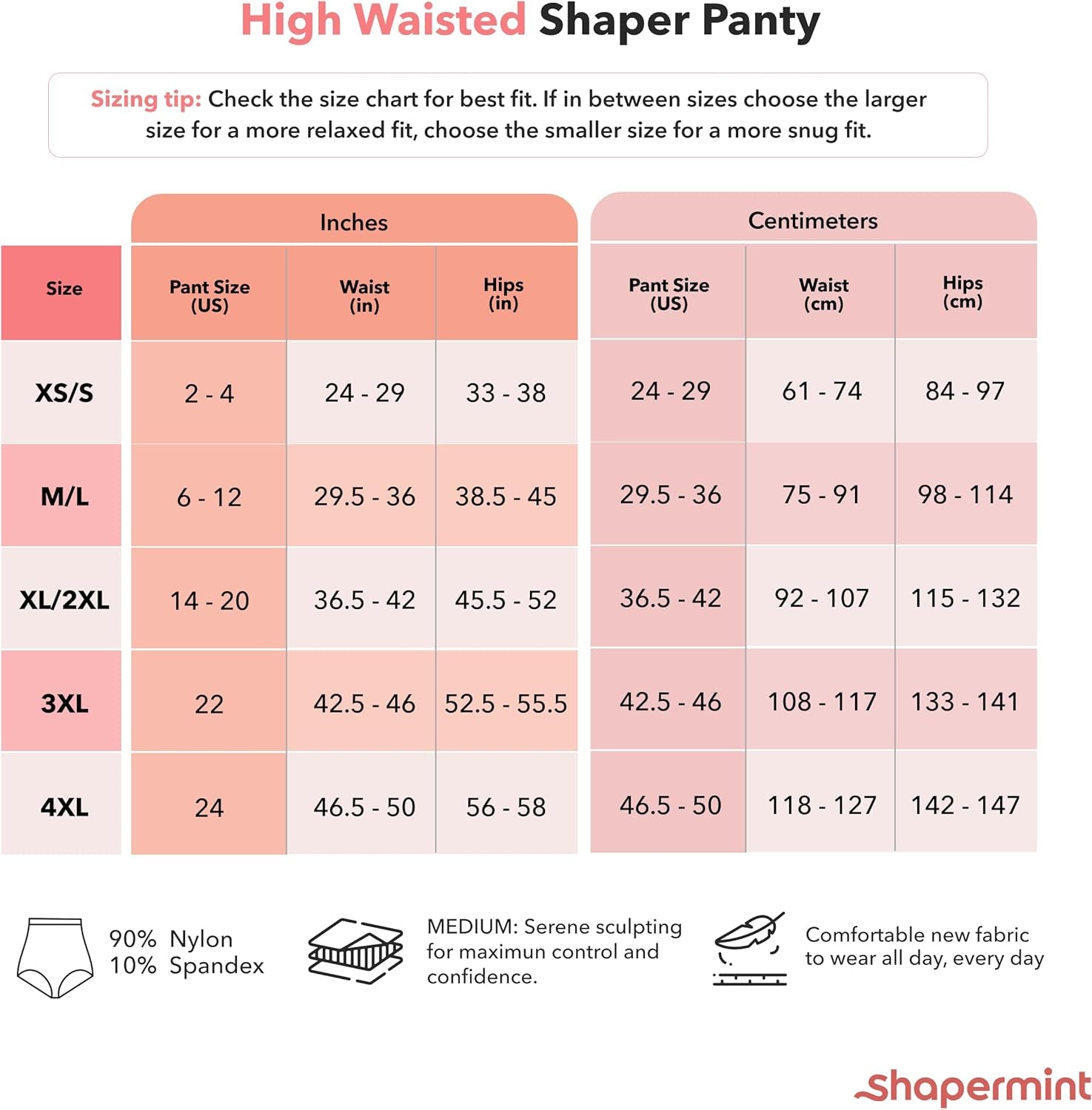 Body Shaper Tummy Control Panty - Shapewear for Women