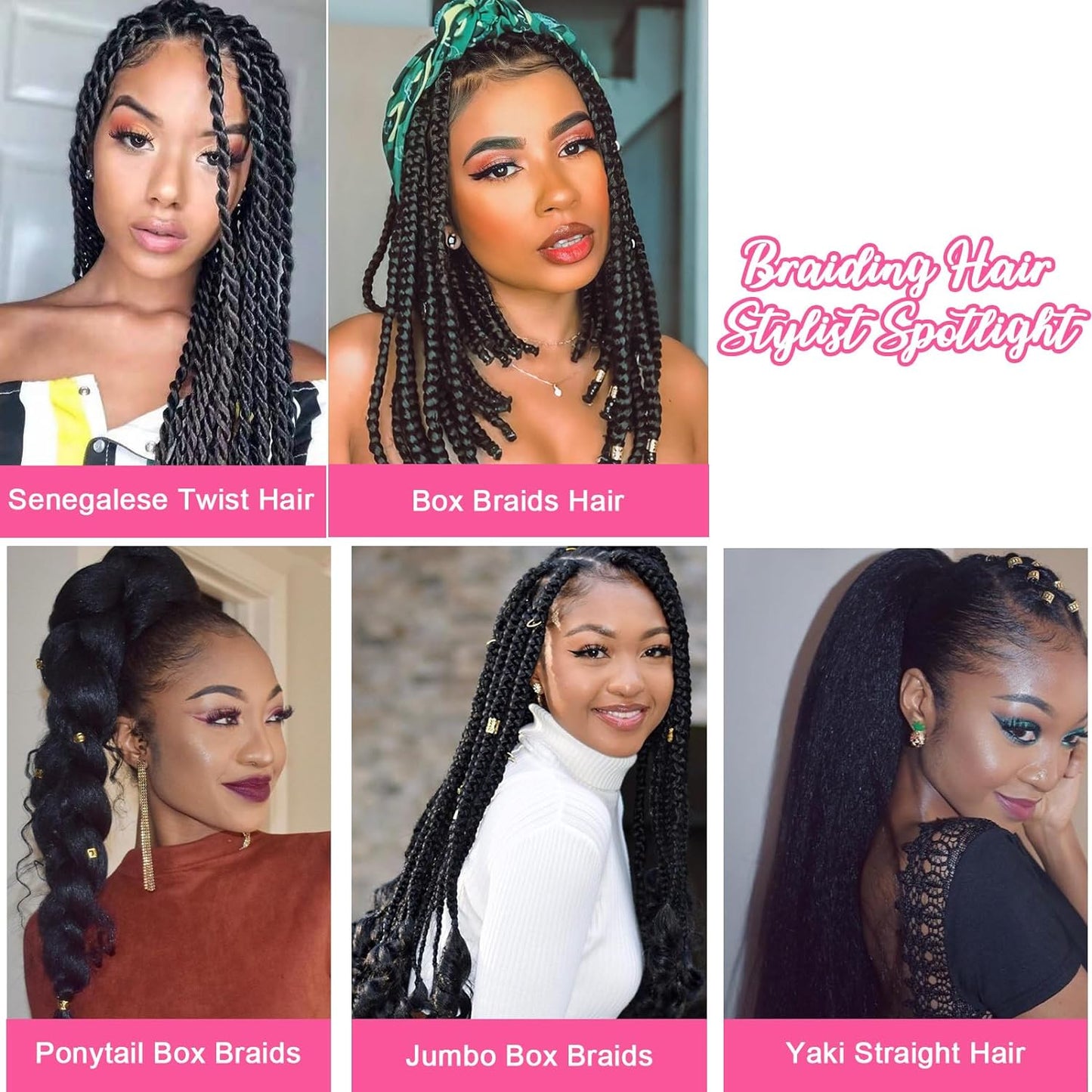 Braiding Hair Pre Stretched Ombre 28 Inch 3 Packs Braiding Hair Yaki Texture Prestretched Crochet Hair Braids 1B/30/27