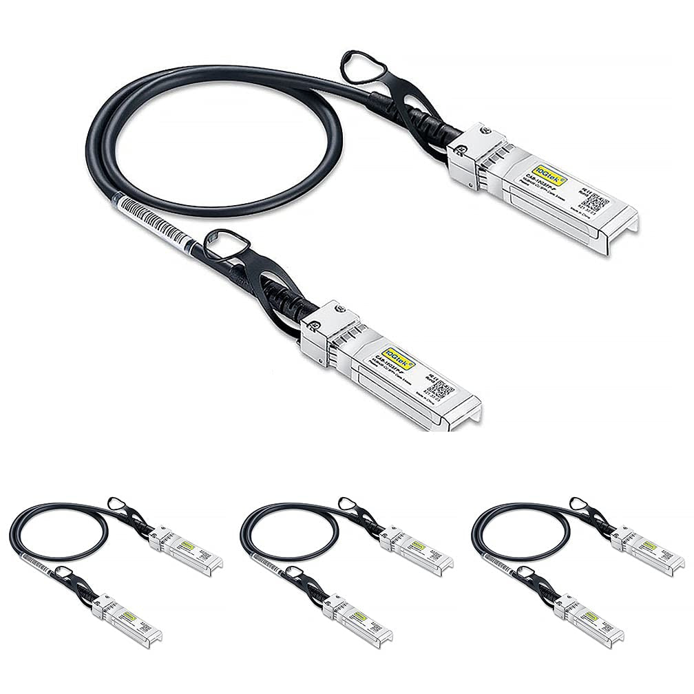 SFP+ DAC Twinax Cable - 10GBASE-CU Passive Direct Attach Copper SFP Cable for Cisco SFP-H10GB-CU2M, Ubiquiti Unifi UC-DAC-SFP+, Meraki, Fortinet, D-Link, 2-Meter(6.6Ft) | 0.25-12M Optional