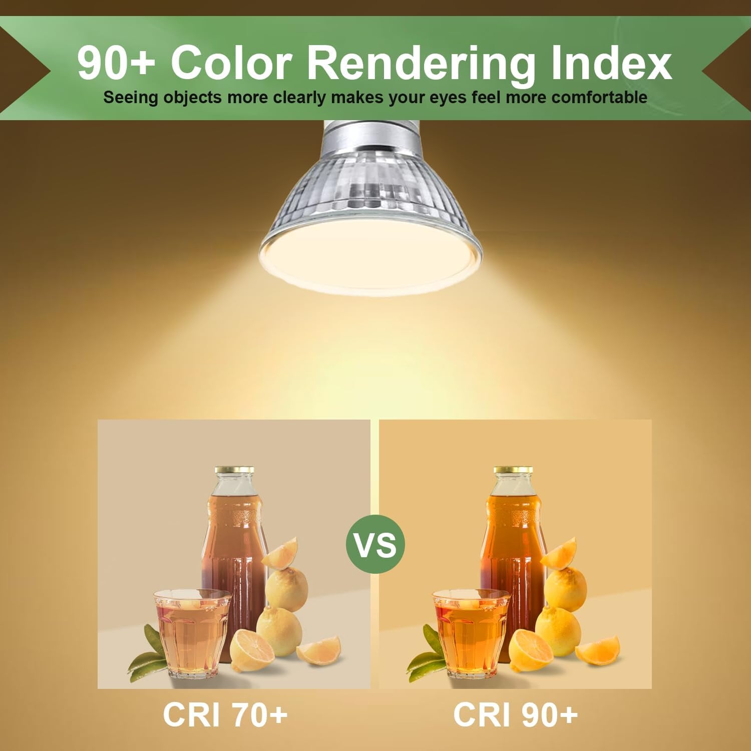 GU10 Halogen Light Bulbs, MR16 120V 50W with GU10 Base for Track Light Bulbs and Range Hood Light Bulbs, GU10+C Candle Warmer Lamp with Dimmable, 2700K Warm White, 6000+Hours Long-Lastin Pack of 6