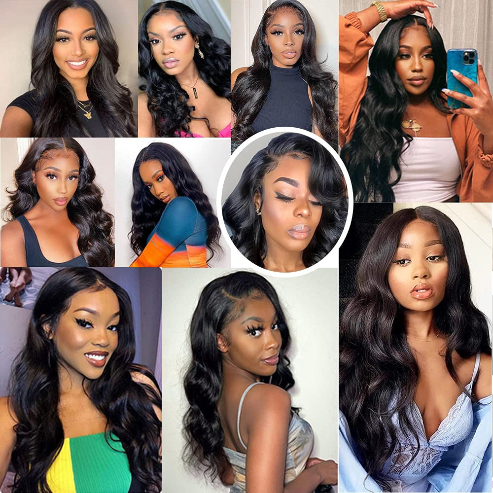 12A Brazilian Body Wave One Bundle 18Inch 100% Unprocessed Brazilian Virgin Body Wave Human Hair for Black Women Natural Black Brazilian Body Wave Human Hair Weft