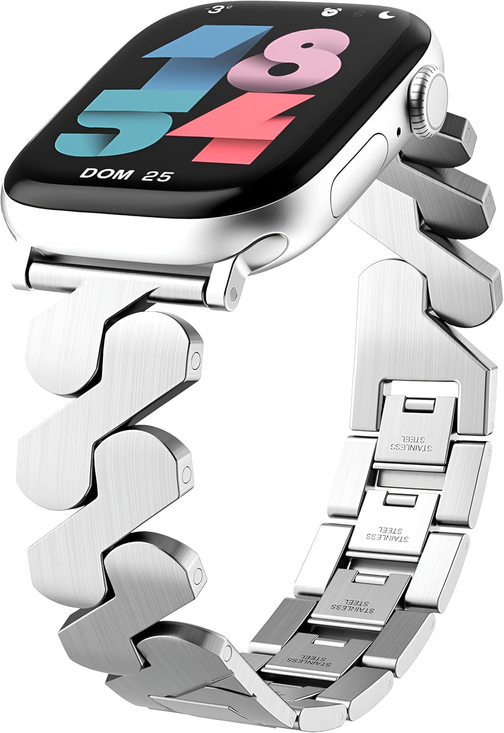 Classic Metal Band Compatible with Apple Watch Bands 38Mm 40Mm 41Mm 42Mm 44Mm 45Mm 46Mm 49Mm Men & Women Iwatch Strap Bracelet for Apple Watch Series 10 9 8 7 6 5 4 3 2 1 Ultra 2 SE Ultra