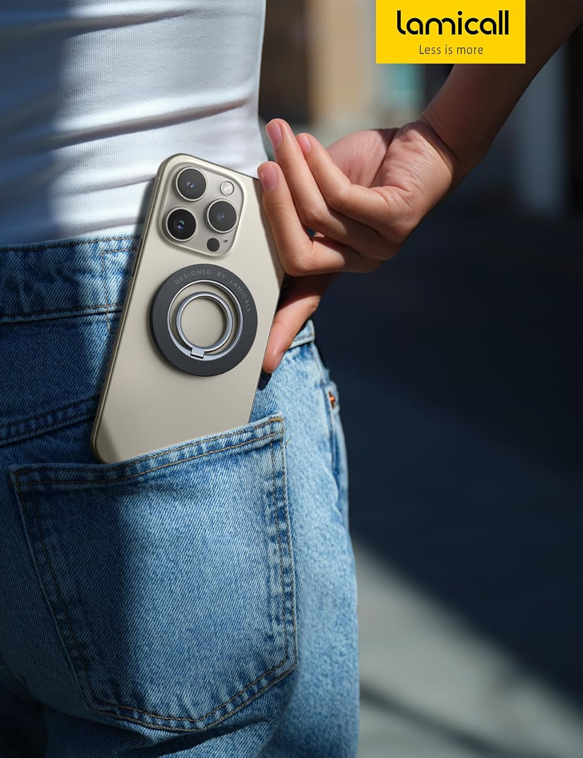 Magnetic Phone Ring Holder for Magsafe, [Flexible 360° Rotation] Magnet Finger Ring Grip Stand Holder, Fit for Iphone 16 15 14 13 12, Pro, Pro Max, Plus, Mag Safe Accessories, Misty Black