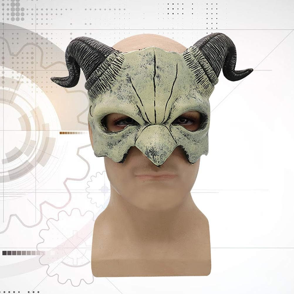 Halloween Devil Mask Ghost Half Face Mask Scary Mask Halloween Party Props Halloween Cosplay Costume Festival Masquerade Mask