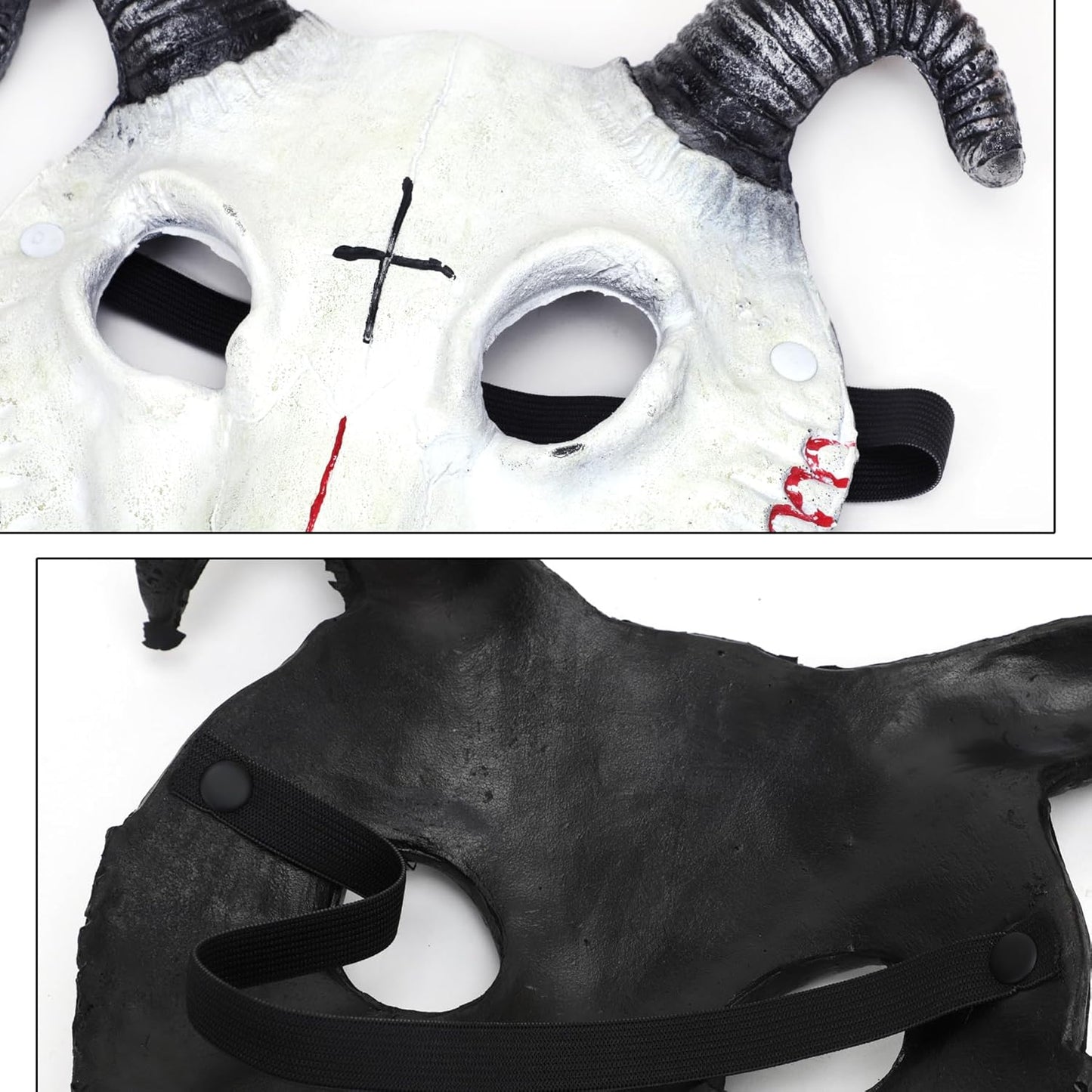 Mask Halloween Fox Mask Cosplay Costume Half Face Animal Furry Party Christmas Eye Cat Masks Easter Half-Face Masks