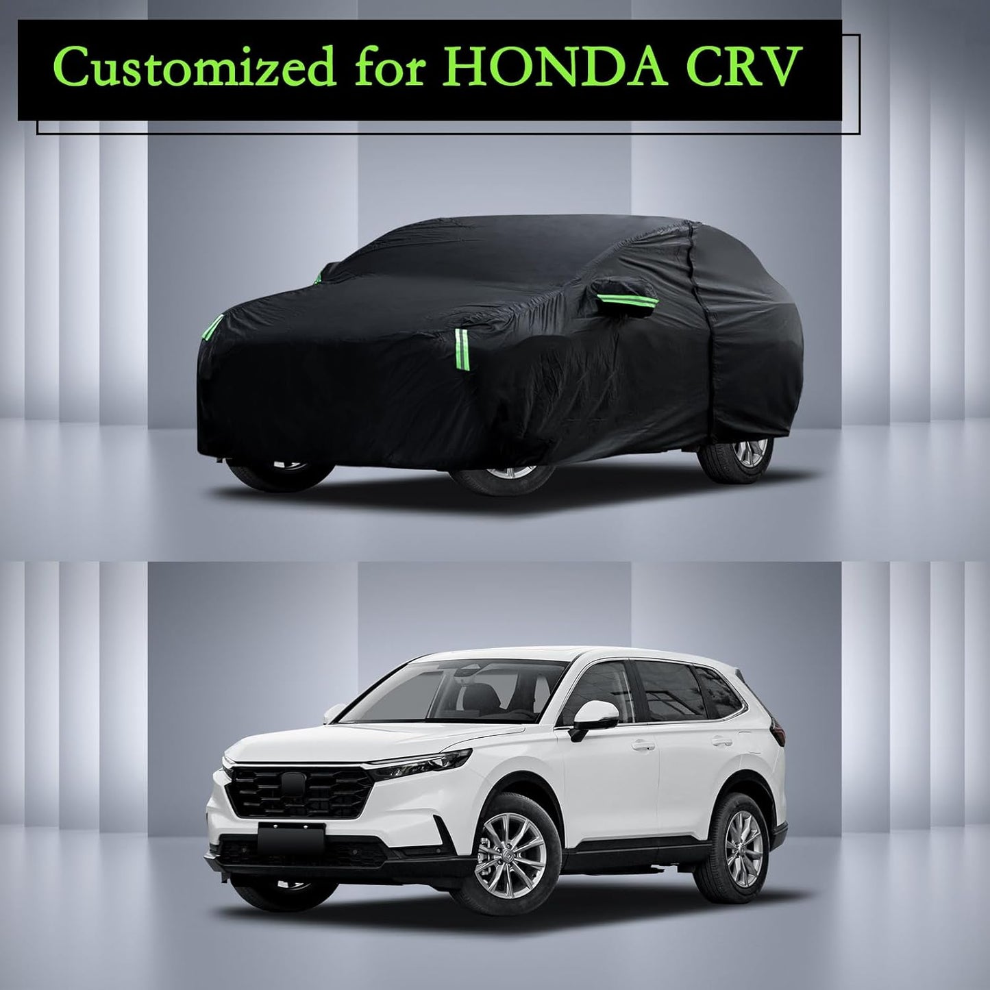 Car Cover Custom Fit for Honda CRV 1997-2025, Toyota RAV4 1996-2025, Waterproof All Weather for Automobiles Full Exterior Cover Rain Sun Snow Protector with Door Zipper