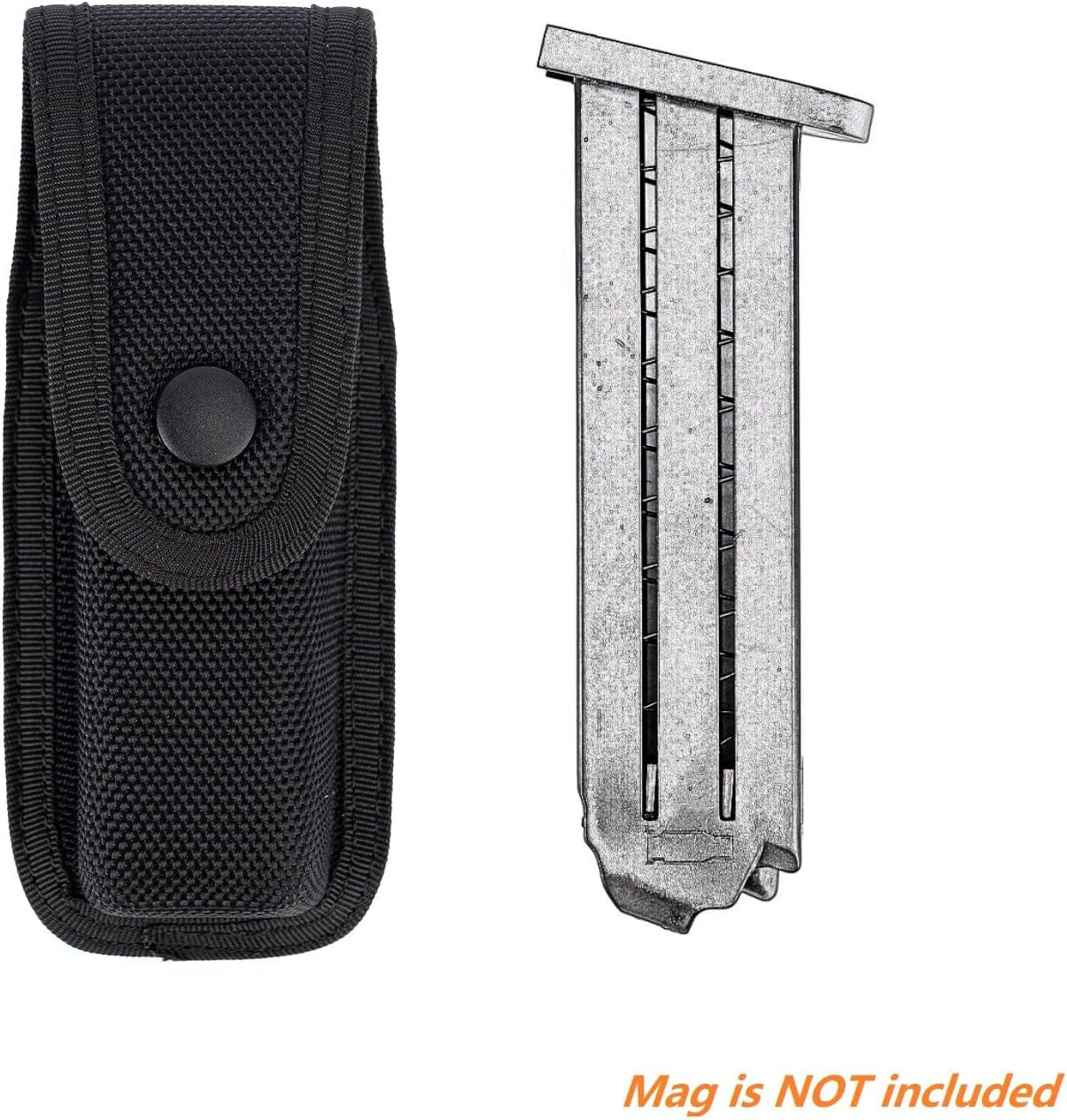 Molded Nylon Mag Pouch Duty Belt Pistol Magazine Holster Case Mag MOLLE Holder Carrier Compatible W/Single & Double Stack Magazines .380, 9Mm 40 Cal for S&W M&P Ruger Walther Glock H&K