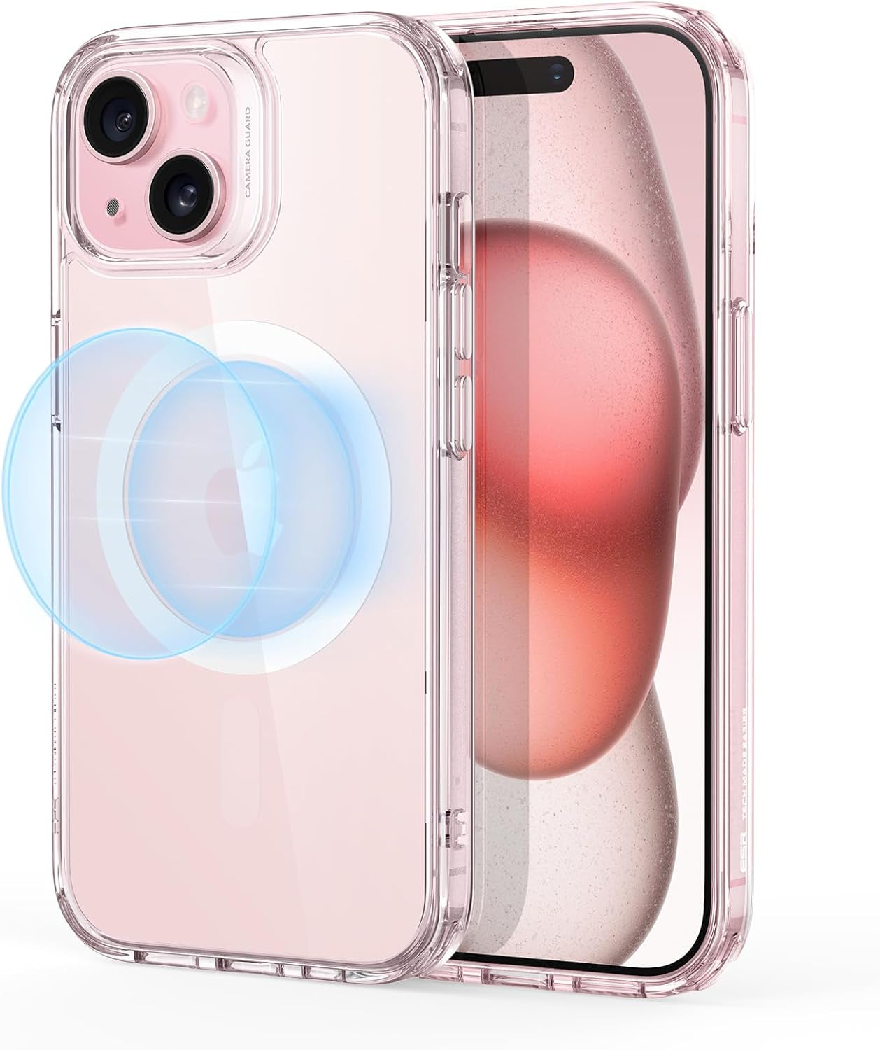 for Iphone 16E Case, Compatible with Magsafe, Shockproof Military-Grade Protection, Magnetic Phone Case for Iphone Se 4 Case, Classic Hybrid Case (Halolock),Frosted Red