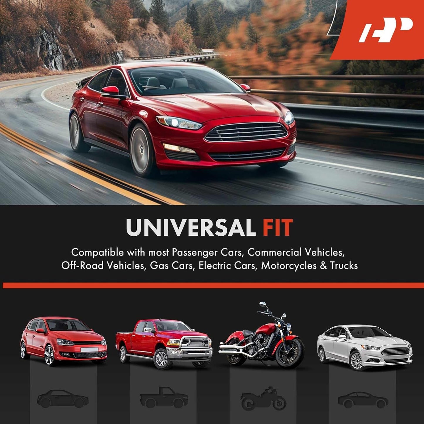 Dual Snail Horn High Low Universal Electric Horns - 12V 110Db - Compatible with Most Passenger Cars, Commercial/Off-Road Vehicles, Gas Cars, Electric Cars, Motorcycles & Trucks, 80 Mm TRUCK DRIVER